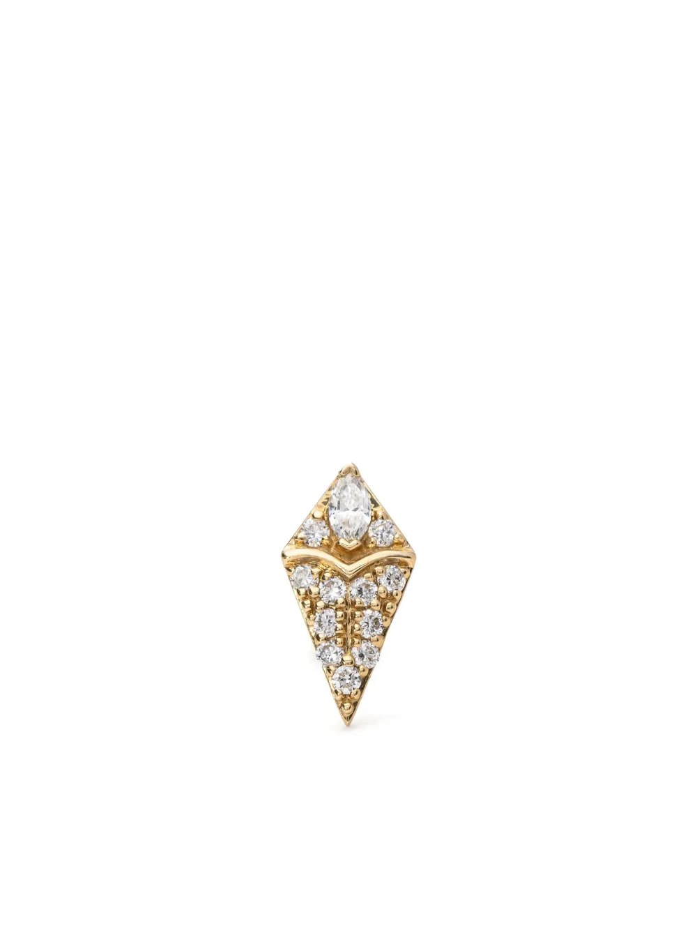 

Серьга-гвоздик из желтого золота с бриллиантами Mad Precious & Ethical, золотой
