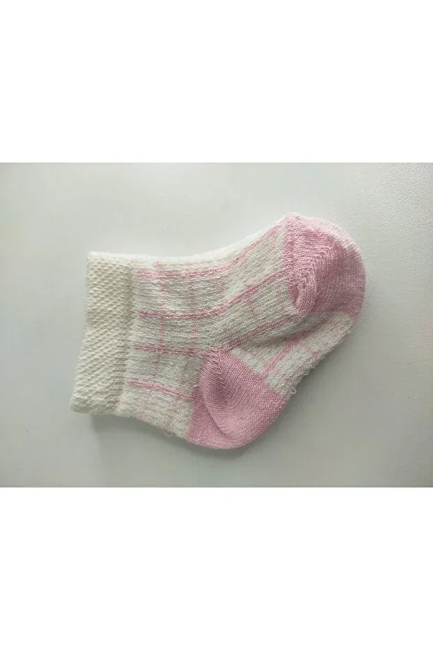 Детские носки для девочек с узором хлопковые Akface, Pink — фото 3