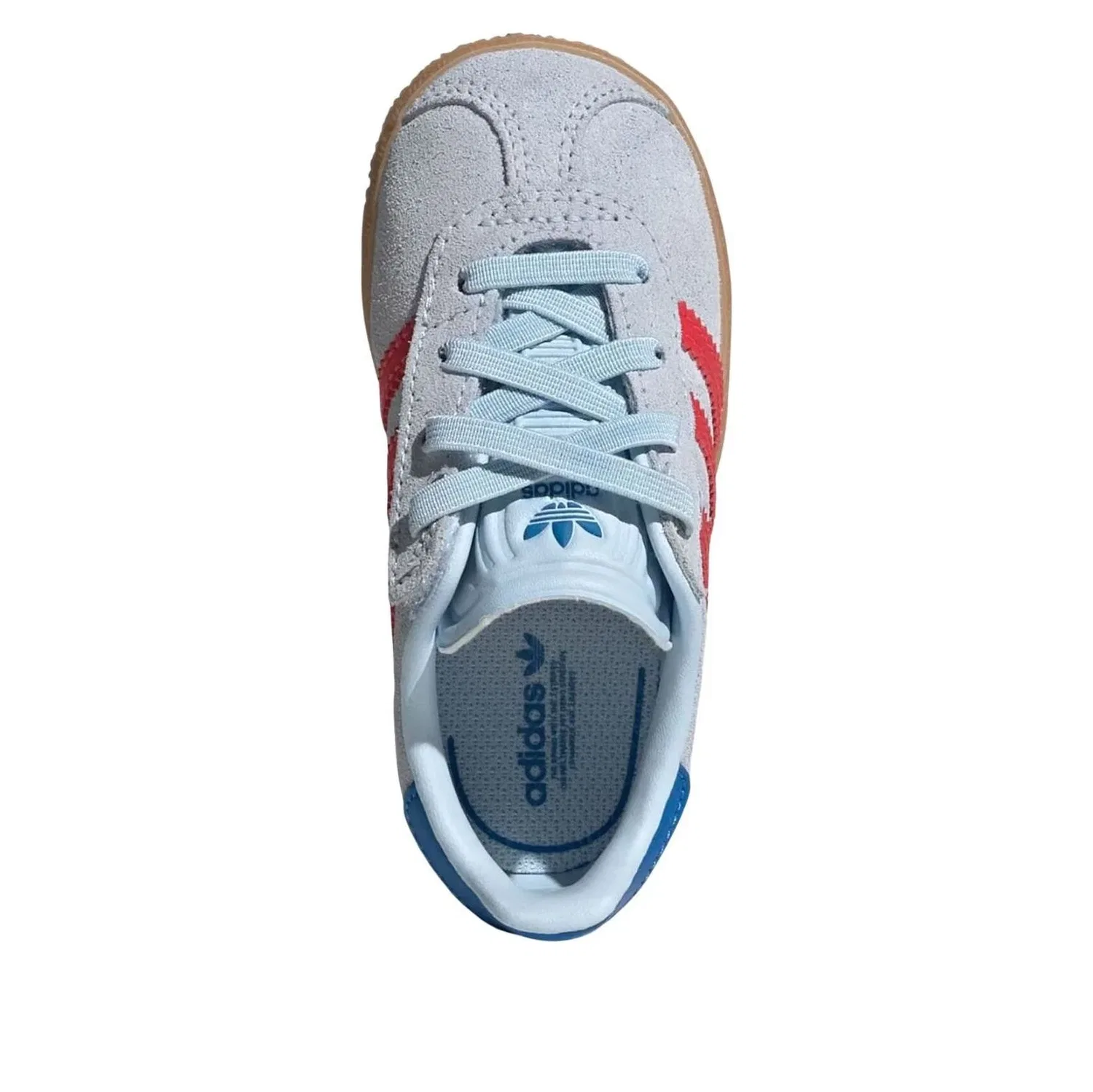 Детские кроссовки с замшевым верхом Gazelle Adidas, синий — фото 4
