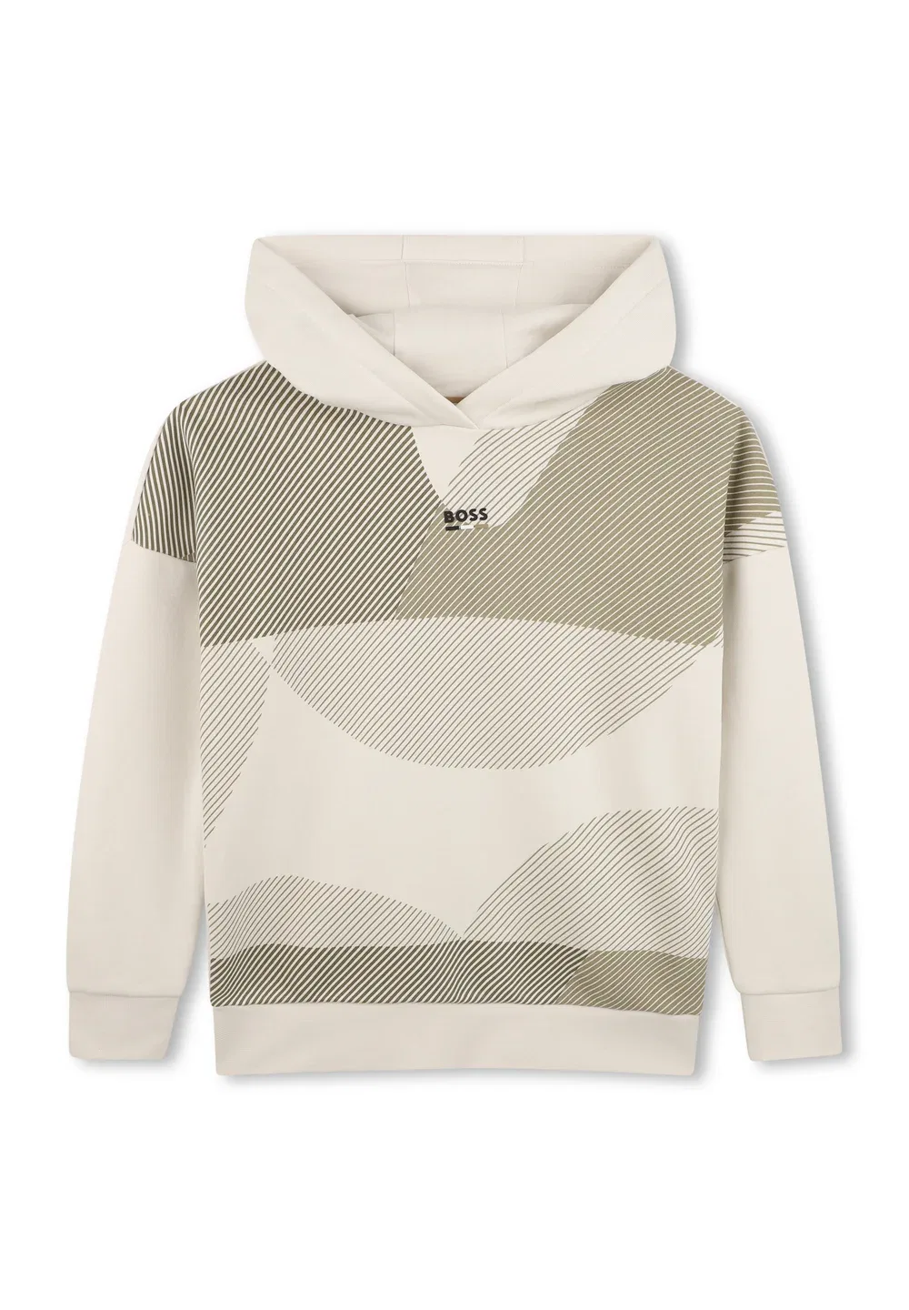 Толстовка с капюшоном для детей и подростков - худи Boss Kidswear, Ivory