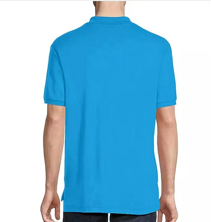 Поло U.S. Polo Assn. Solid Short Sleeve Interlock, синий — фото 2