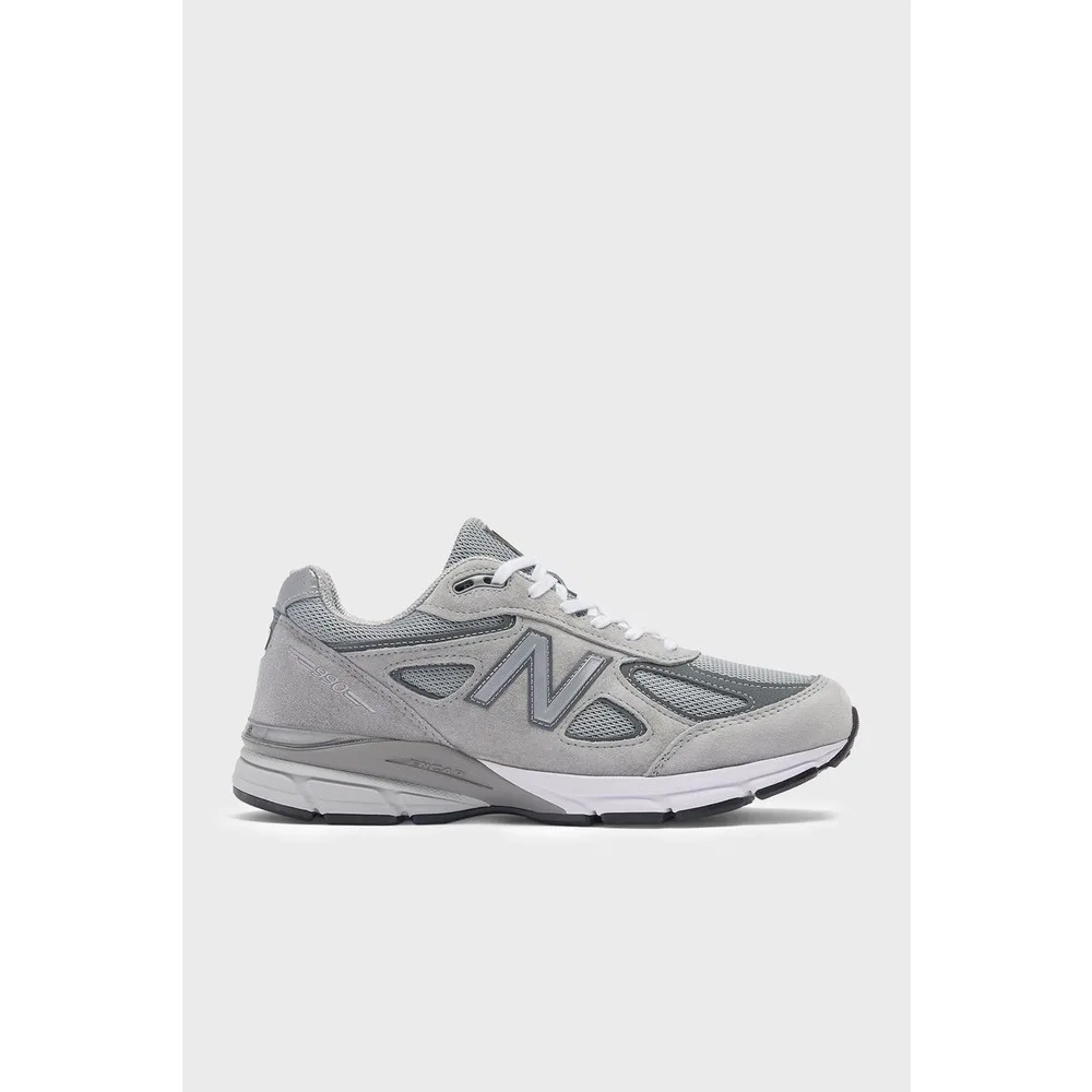 Детские кроссовки на шнуровке с замшевыми деталями и логотипом U990GR4 New Balance