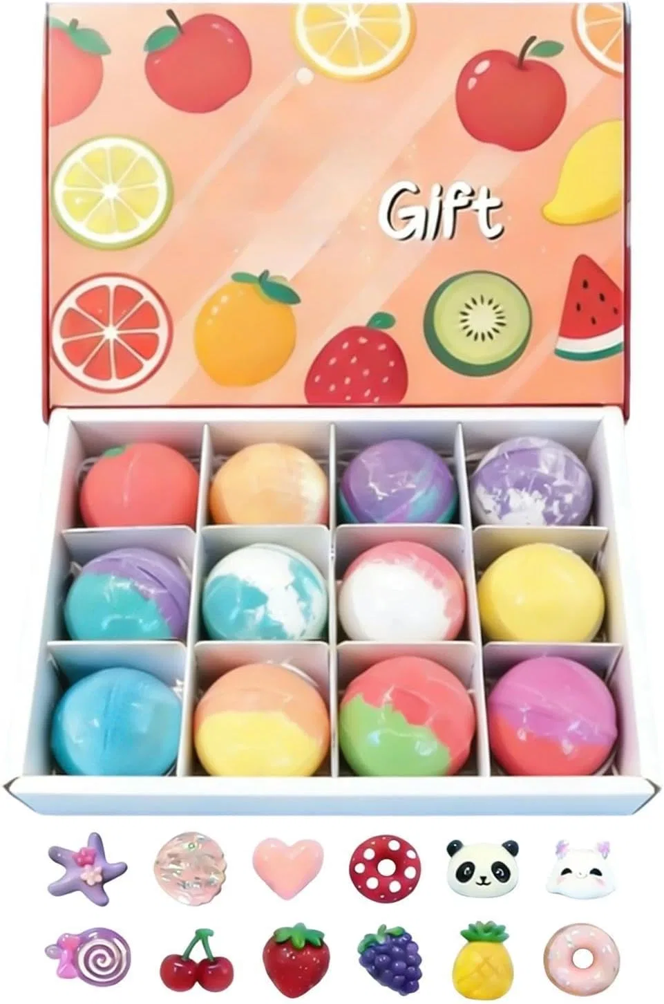 Бомбочки для ванны с игрушкой внутри, Genérico, 12 шт, 60 г