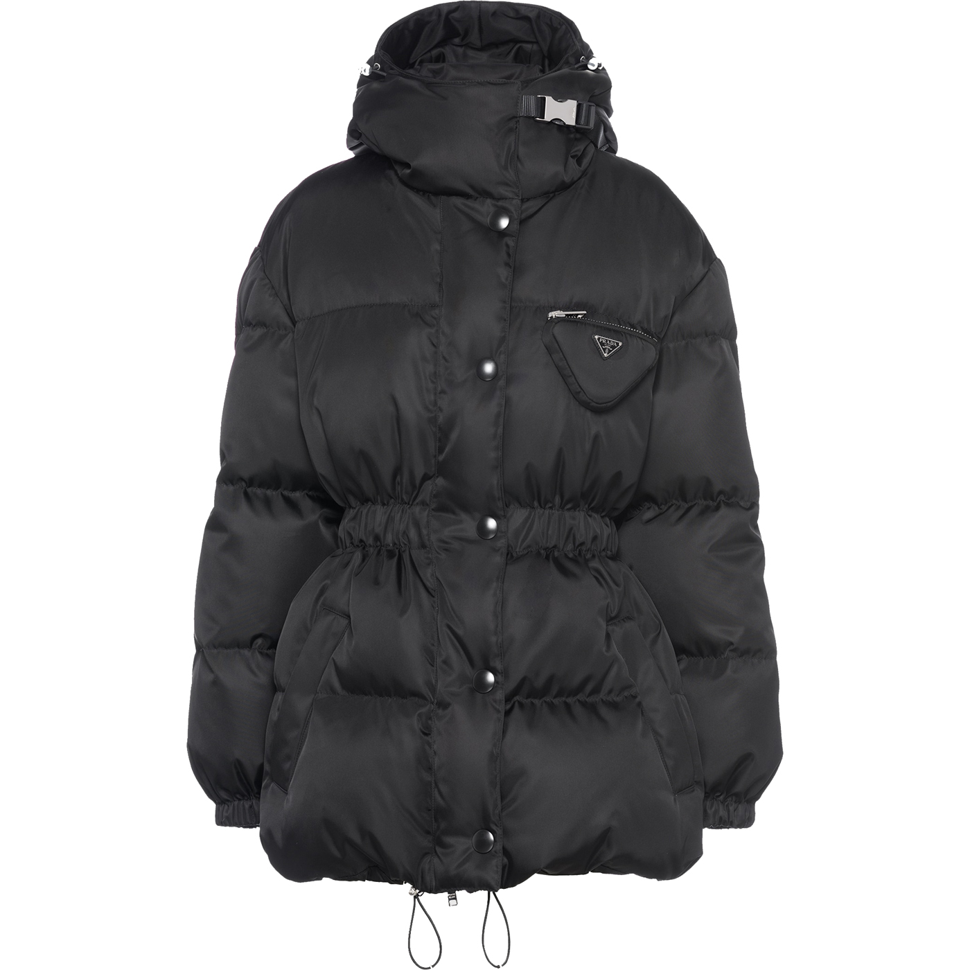Пуховик Prada Re-Nylon, черный — фото 2
