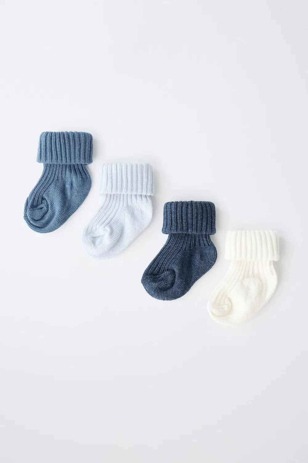 Набор из четырех цветных носков в коробке. ZARA, Mid-blue — фото 4