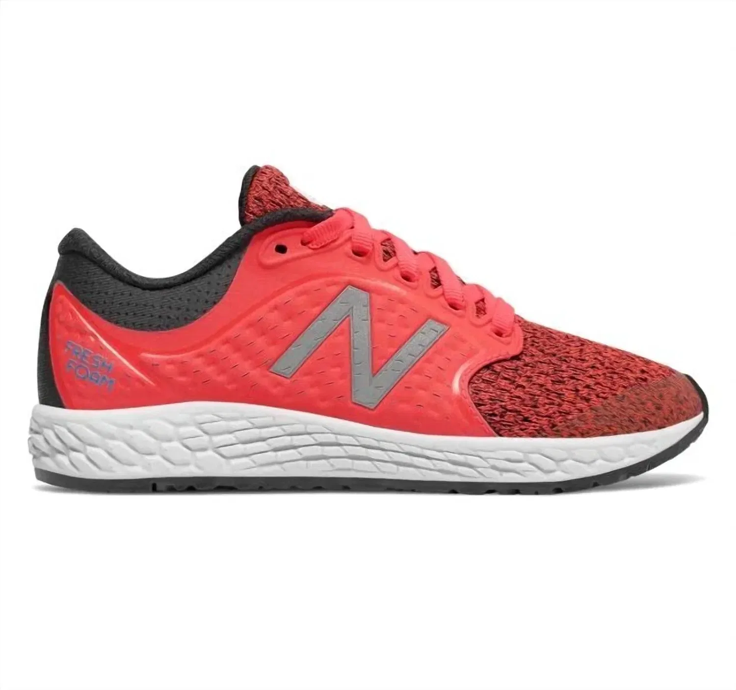 Детские кроссовки для мальчиков с круглым носом Fresh Foam Zante V4 New Balance, Black/Pink/White