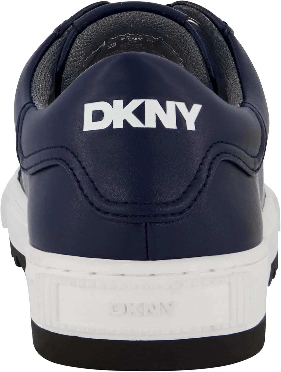Мужские кроссовки DKNY с двухцветной зубчатой подошвой, круглым носком и шнуровкой, темно-синий — фото 4