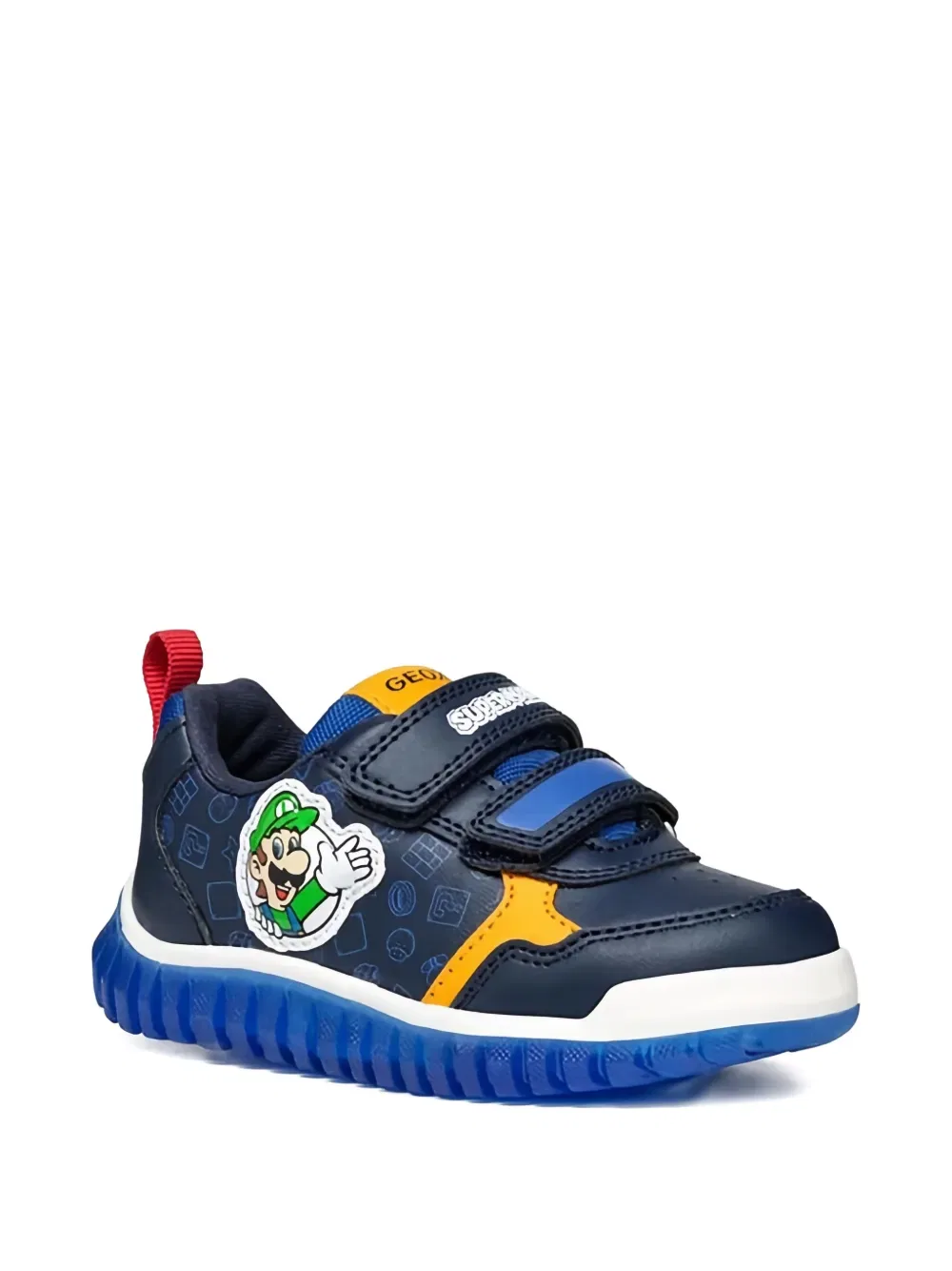 Кроссовки с нашивкой в виде логотипа Супермарио Geox Kids, синий