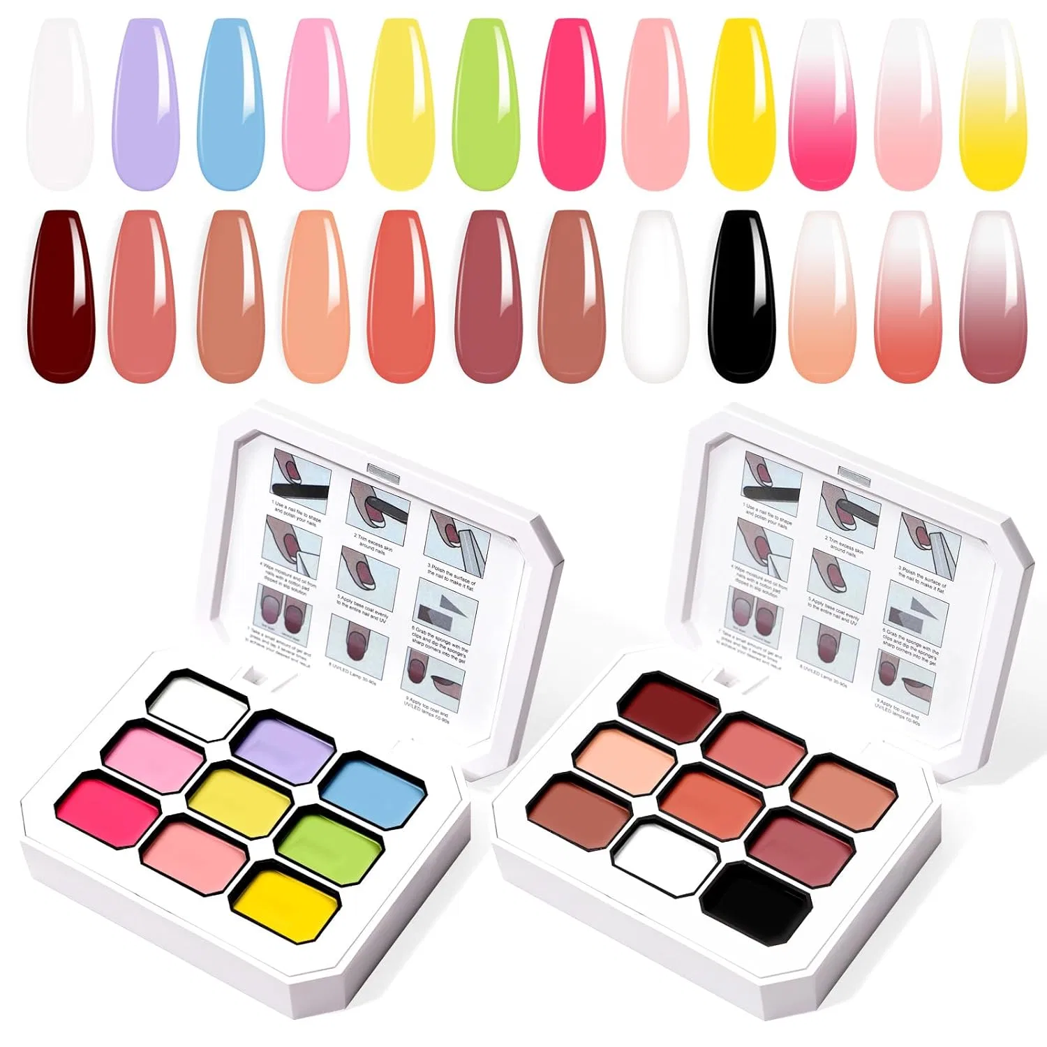 Набор градиентных гель-лаков для ногтей из 9 цветов U-Shinein, Two-Pack 03