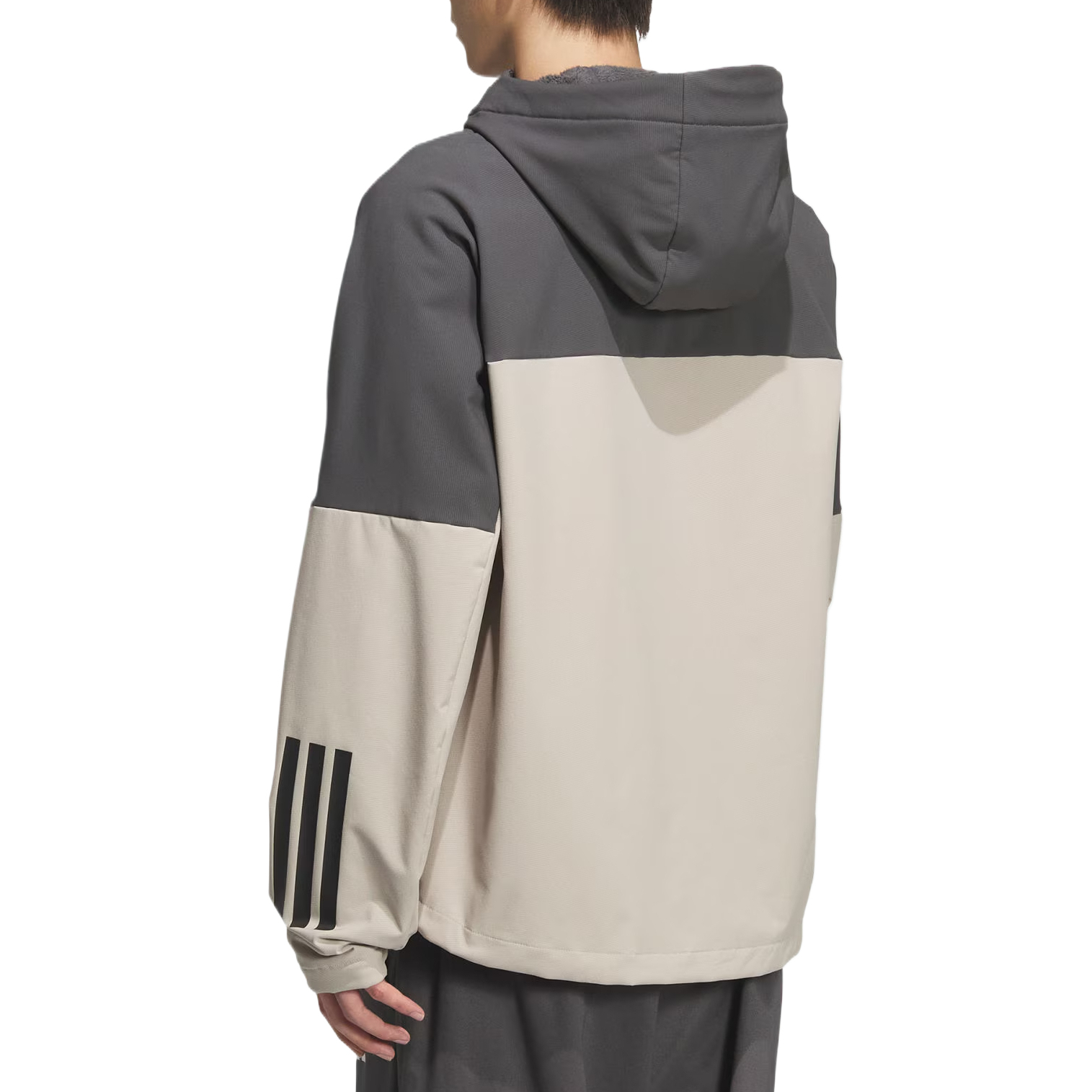 Adidas Мужская и женская куртка софтшелл бежевая, Beige — фото 3