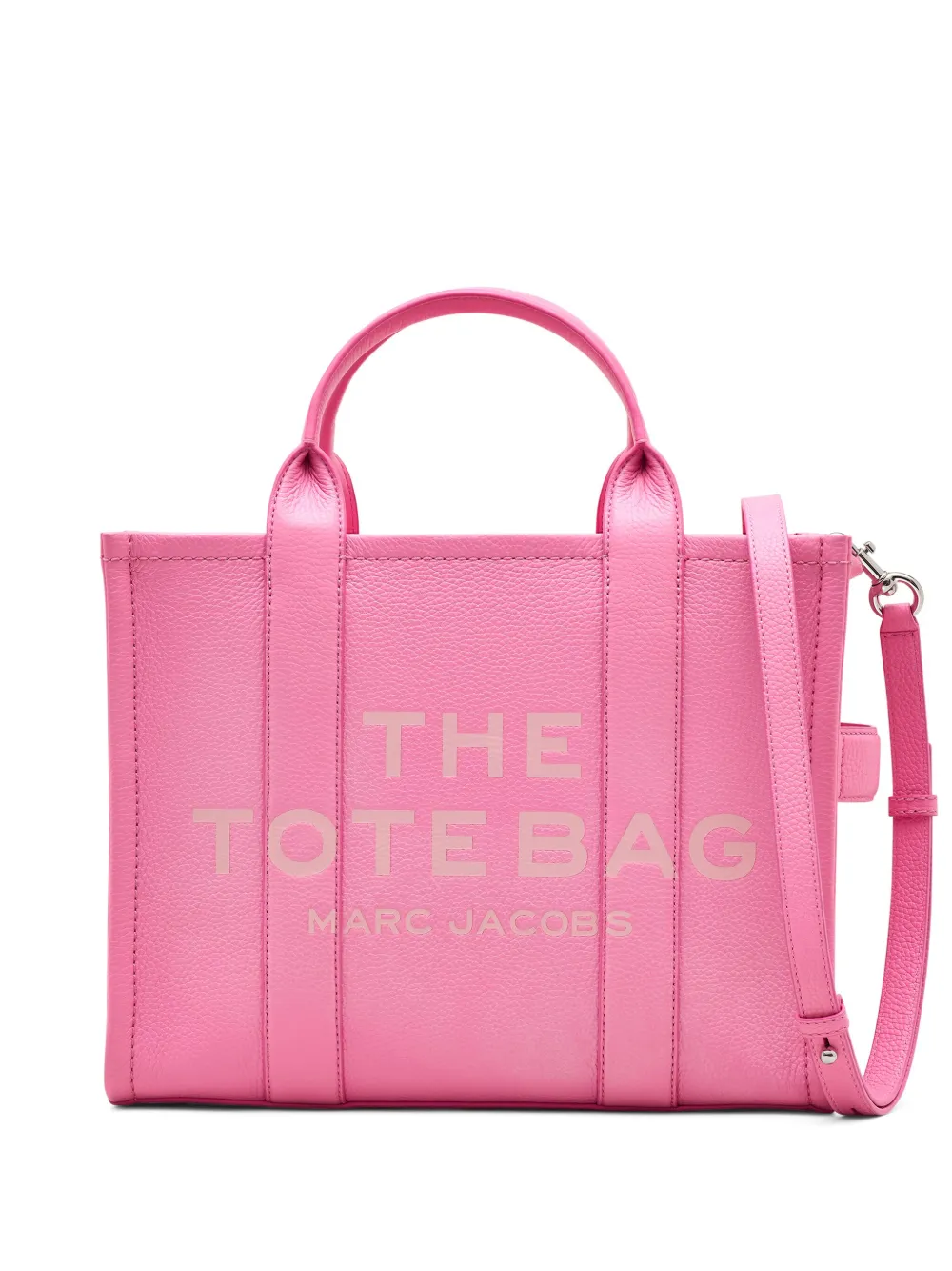 

Сумка The Medium Leather Tote MARC JACOBS, розовый
