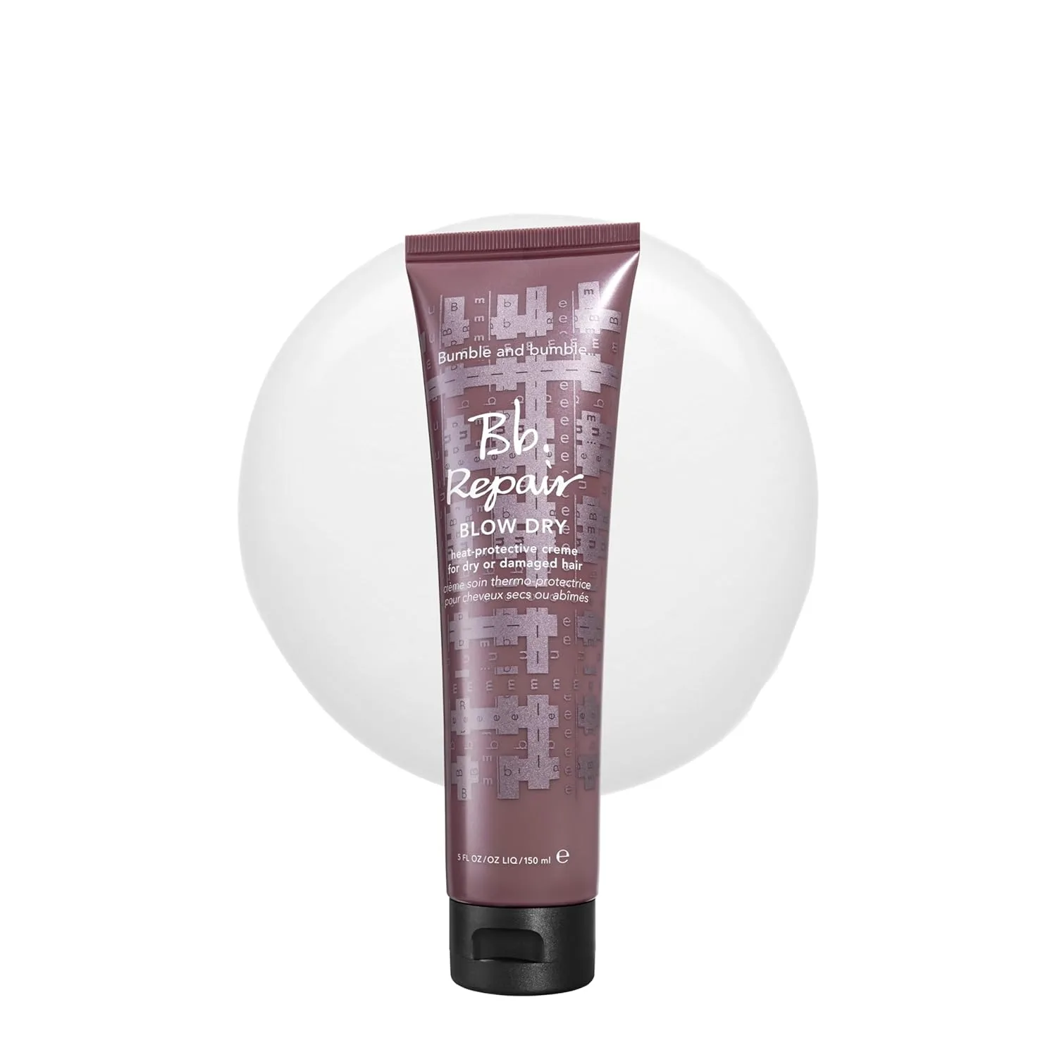 Bumble and bumble Repair Blow Dry Heat Protective Styling Cream для поврежденных волос, разглаживания, запечатывания секущихся кончиков и предотвращения ломкости, для средних и густых вьющихся, волнистых, прямых волос, 150 мл Bumble And Bumble.