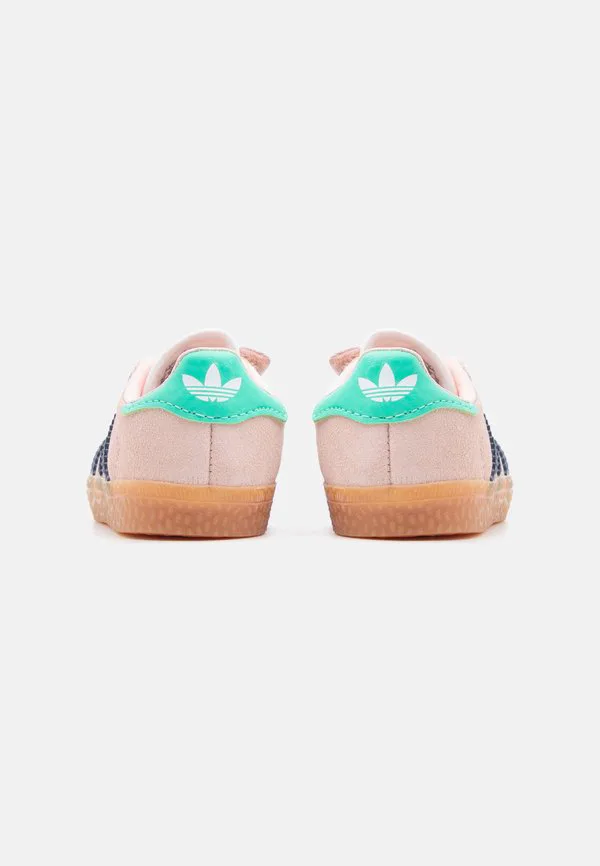 Детские туфли gazelle унисекс Adidas Originals, Blush Pink/Night Indigo/Hi Res Green — фото 3