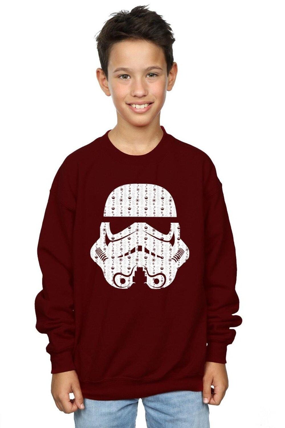 

Толстовка в виде рождественского шлема штурмовика Star Wars, красный