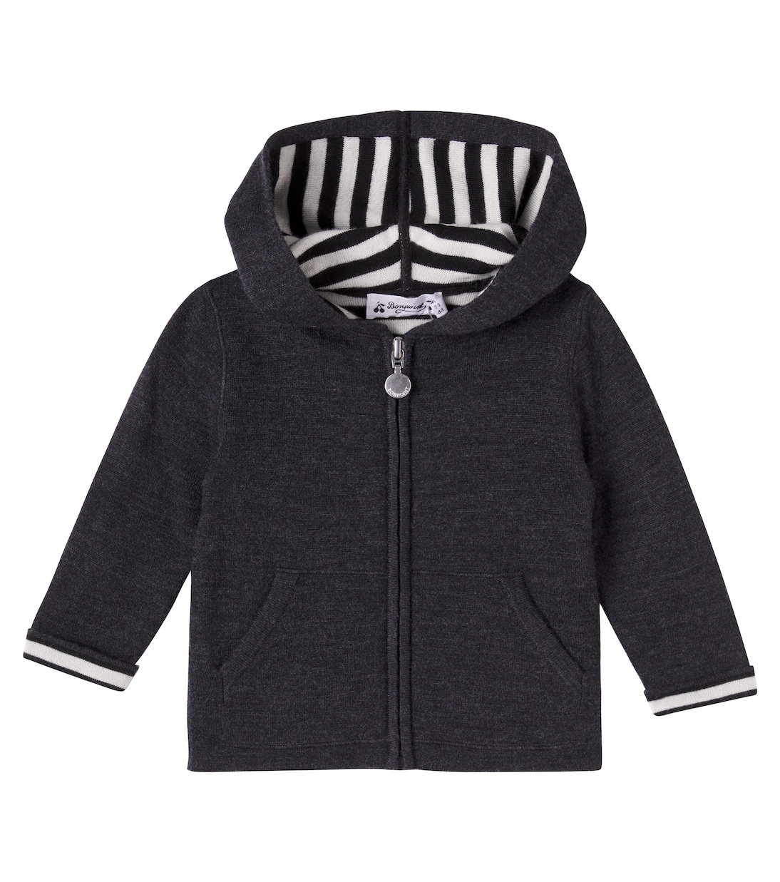 

Детский шерстяной свитер на молнии Baby Alexandros Bonpoint, Ra Gris Chine
