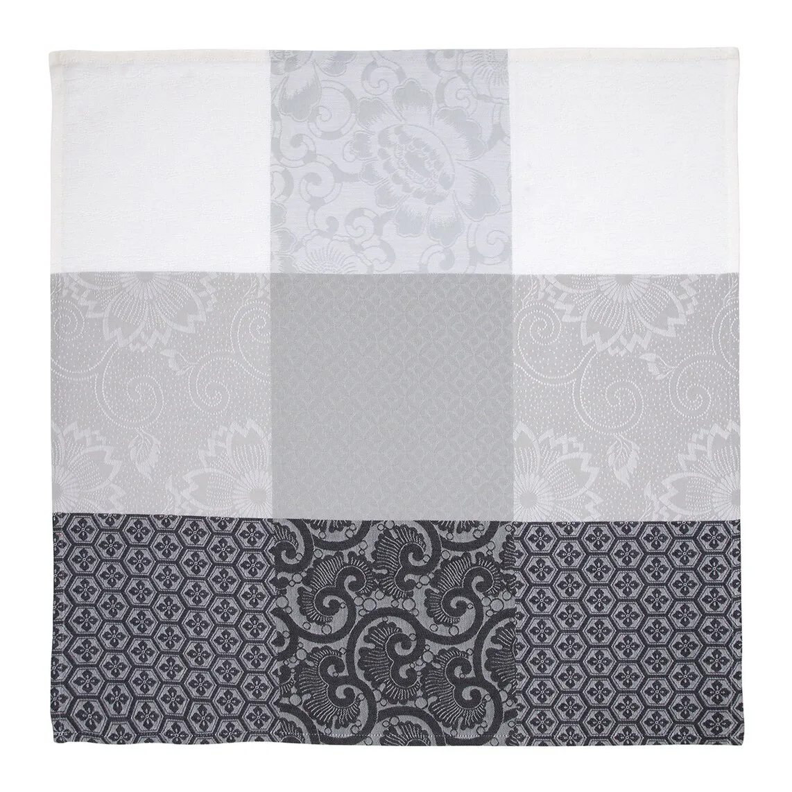 

Хлопковая салфетка Fleurs de Kyoto Le Jacquard Français, серый