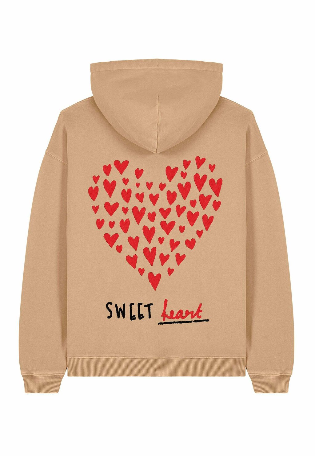 

Толстовка SWEETHEART BACK PRINT UNISEX VINTAGE HEAVYWEIGHT - Hoodie Mira Paris, бежевый