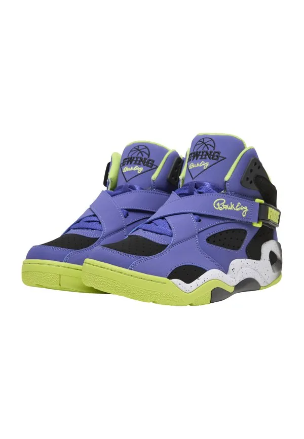 Высокие кроссовки rogue Patrick Ewing, Royal Black Lime — фото 2