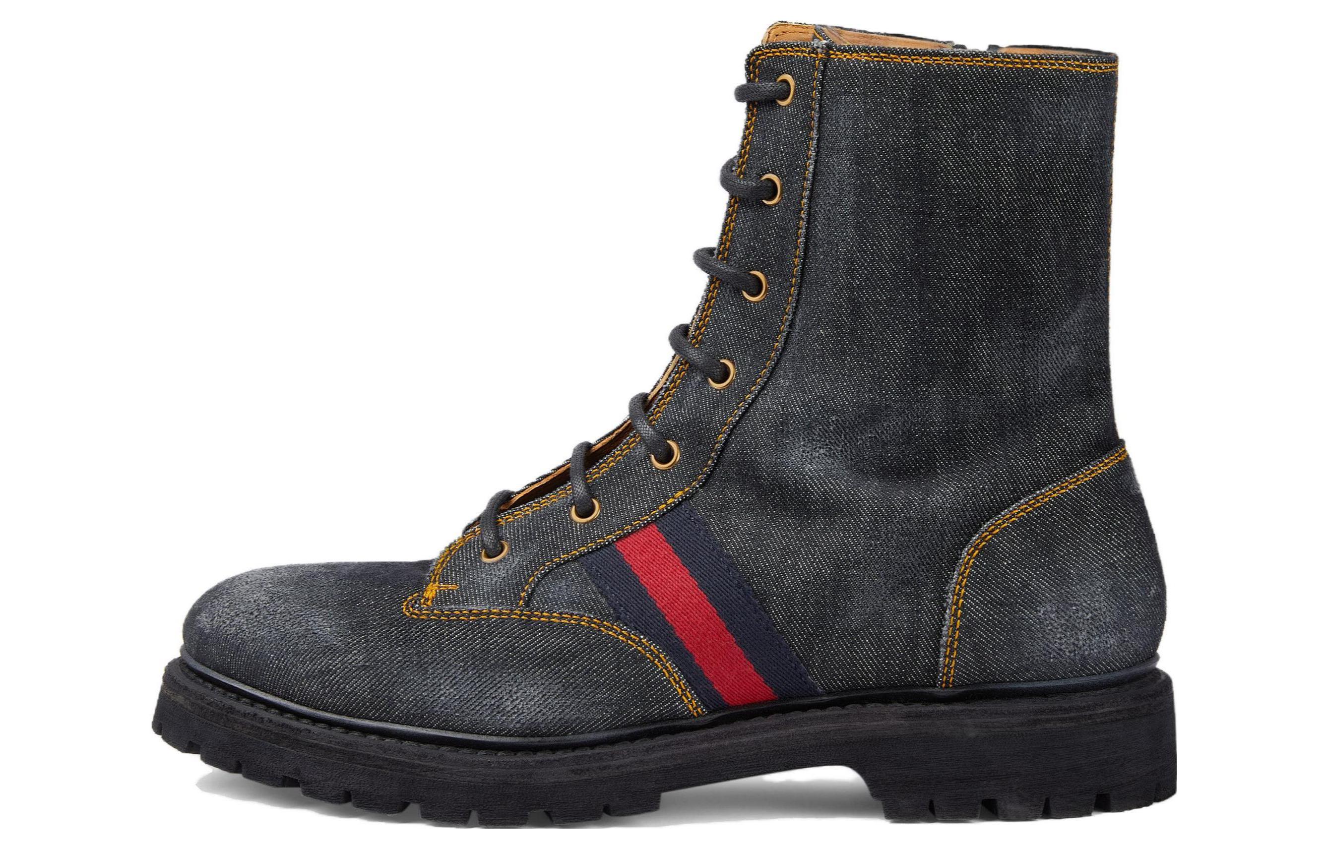 

GUCCI Короткие мужские ботинки Martin, черные