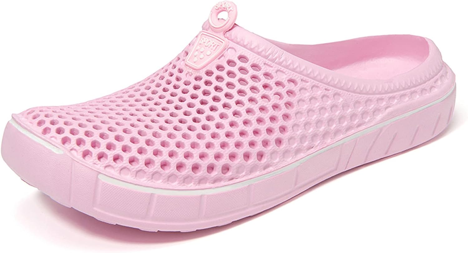 

Женские садовые сабо FLIOZY, мужские пляжные туфли для воды, тапочки-сандалии, дышащие повседневные легкие уличные прогулочные туфли, унисекс, розовый