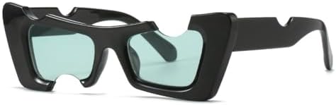 

Винтажные солнцезащитные очки «кошачий глаз» с вырезом для глаз, модель 2026 года, для женщин, модные хип-хоп солнцезащитные очки, мужские панк-очки, белые очки MTZJH, C2