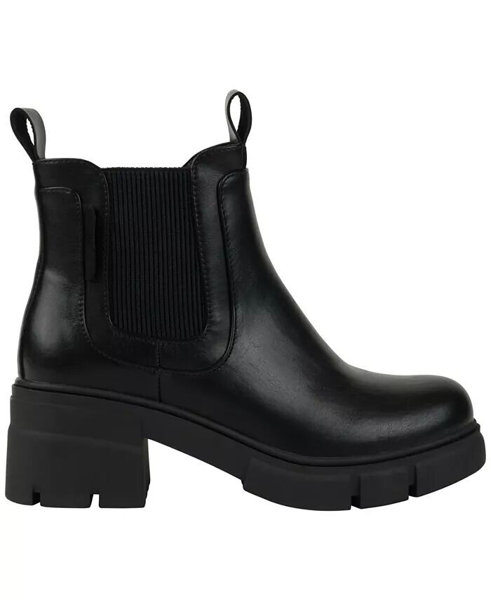Женские ботильоны челси без шнуровки на каблуке William GC Shoes, черный — фото 2