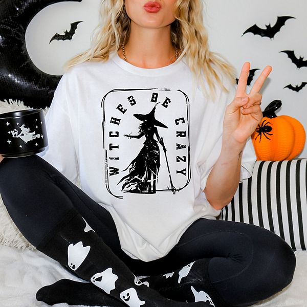 

Футболка Witches be crazy rectangle garment dyed Simply Sage Market, White, Белый, Футболка Witches be crazy rectangle garment dyed Simply Sage Market, White