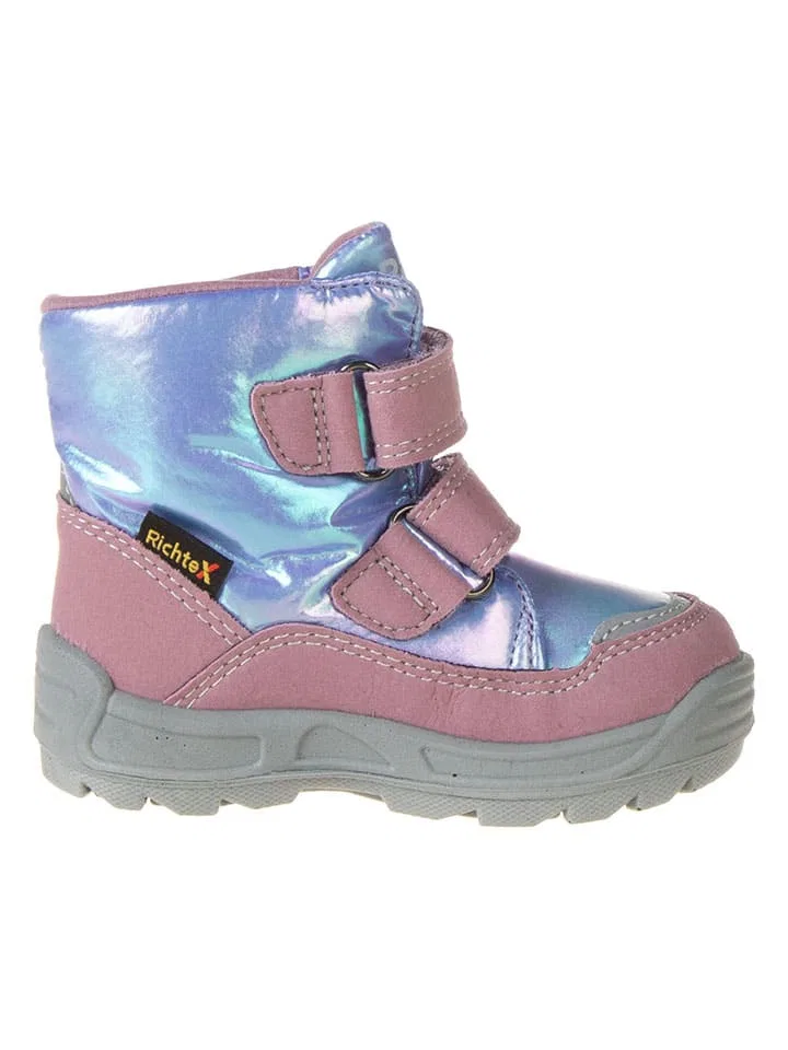 Ботинки с мембраной, Richter Shoes, розовый/лиловый — фото 2