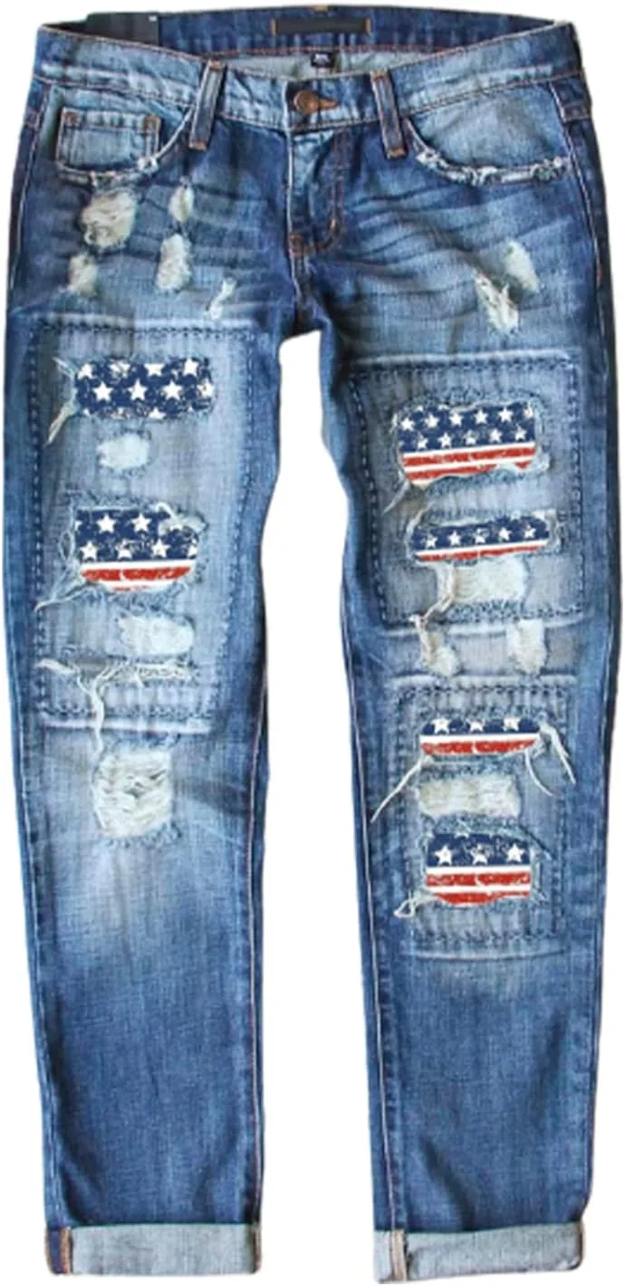 

EVELESS Ripped Jeans для женщин, джинсы Boyfriend с потертостями EVALESS