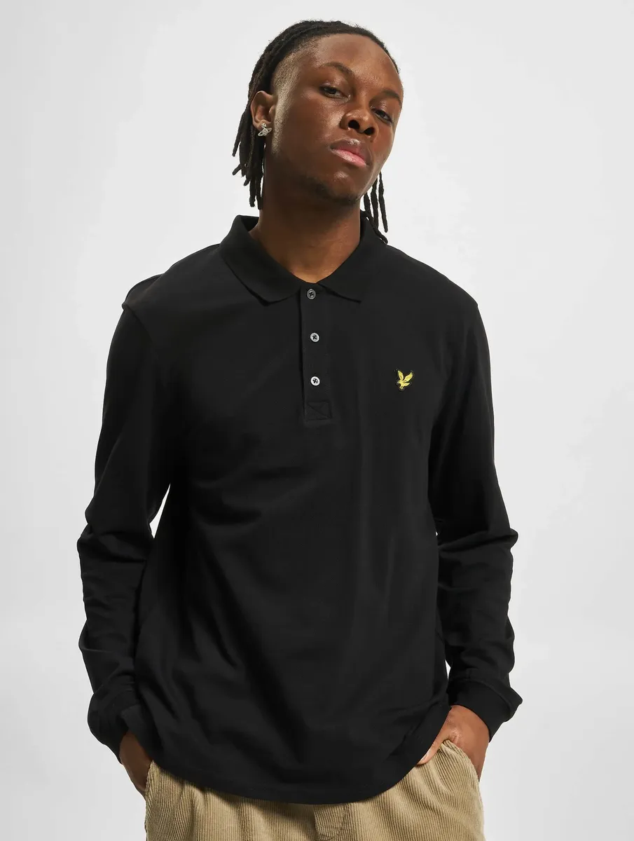 

Lyle & Scott с длинными рукавами "Мужская футболка-поло Lyle & Scott с длинными рукавами Lyle & Scott", черный