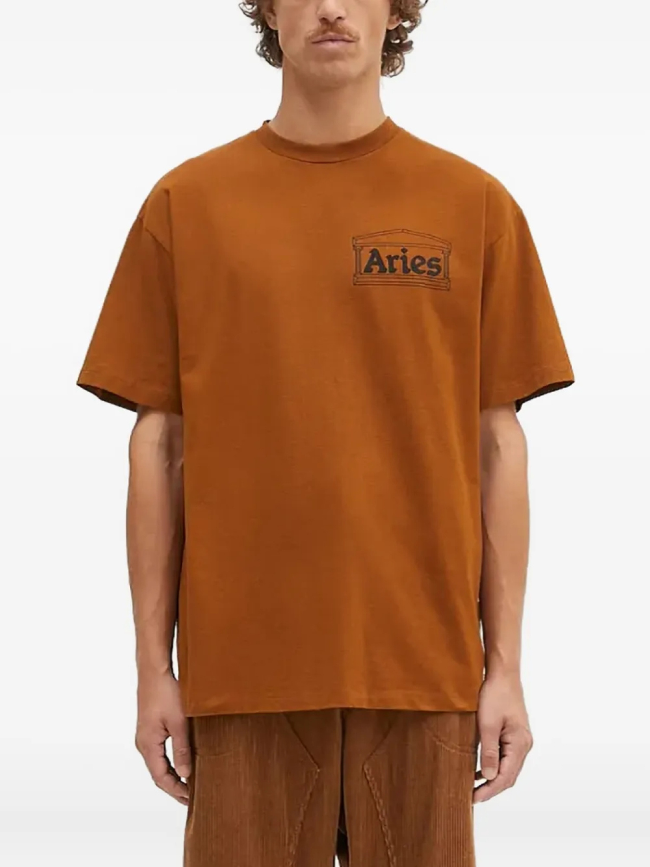 

Aries футболка с логотипом, коричневый
