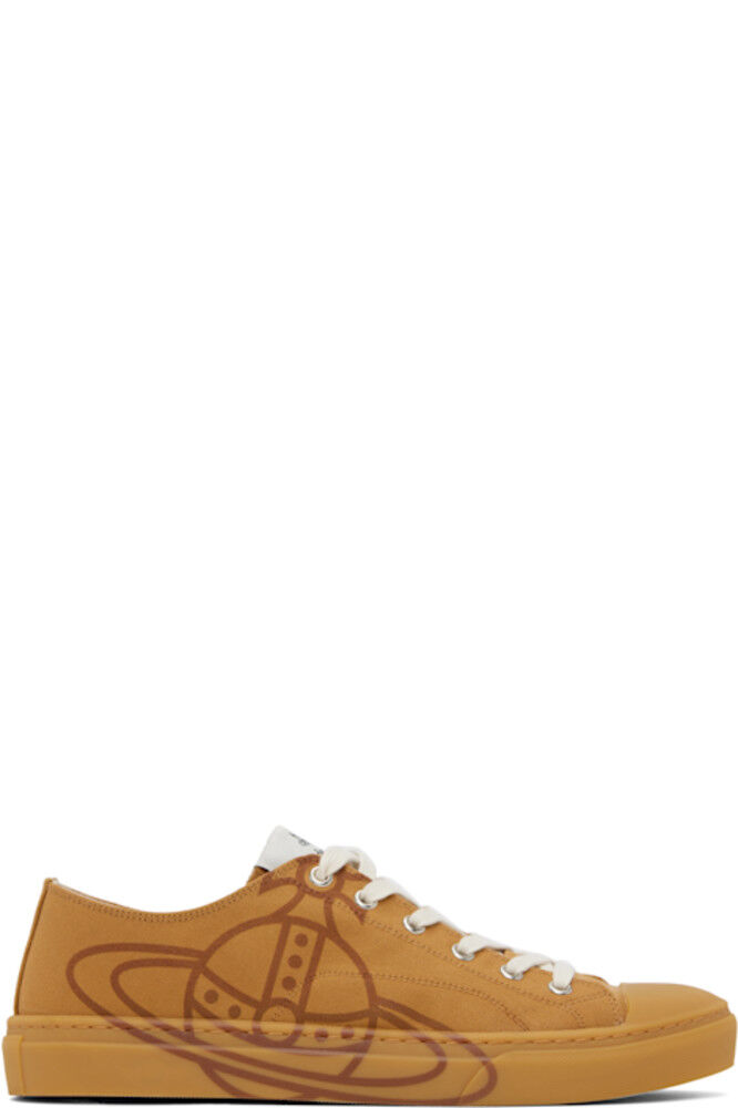 

Кроссовки Plimsoll цвета загара с низким верхом Vivienne Westwood
