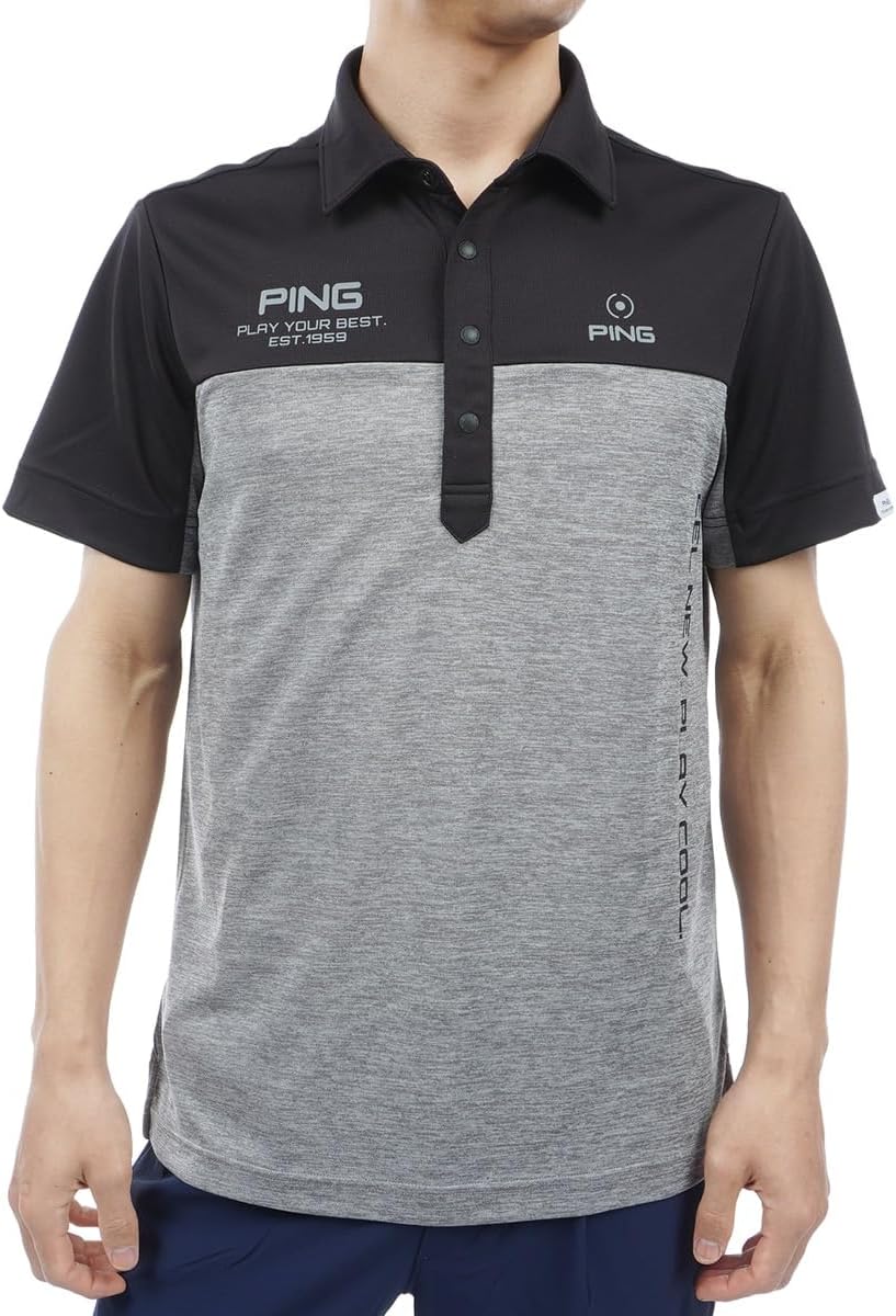 

Мужская рубашка-поло с коротким рукавом (технология Sarai: легкая и быстросохнущая) / для гольфа / 621-4160311 Ping Apparel, серый
