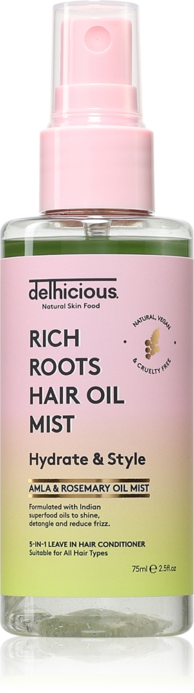 

Несмываемый кондиционер для волос Rich Roots 5-в-1 с маслом-спрей Delhicious, 75 мл