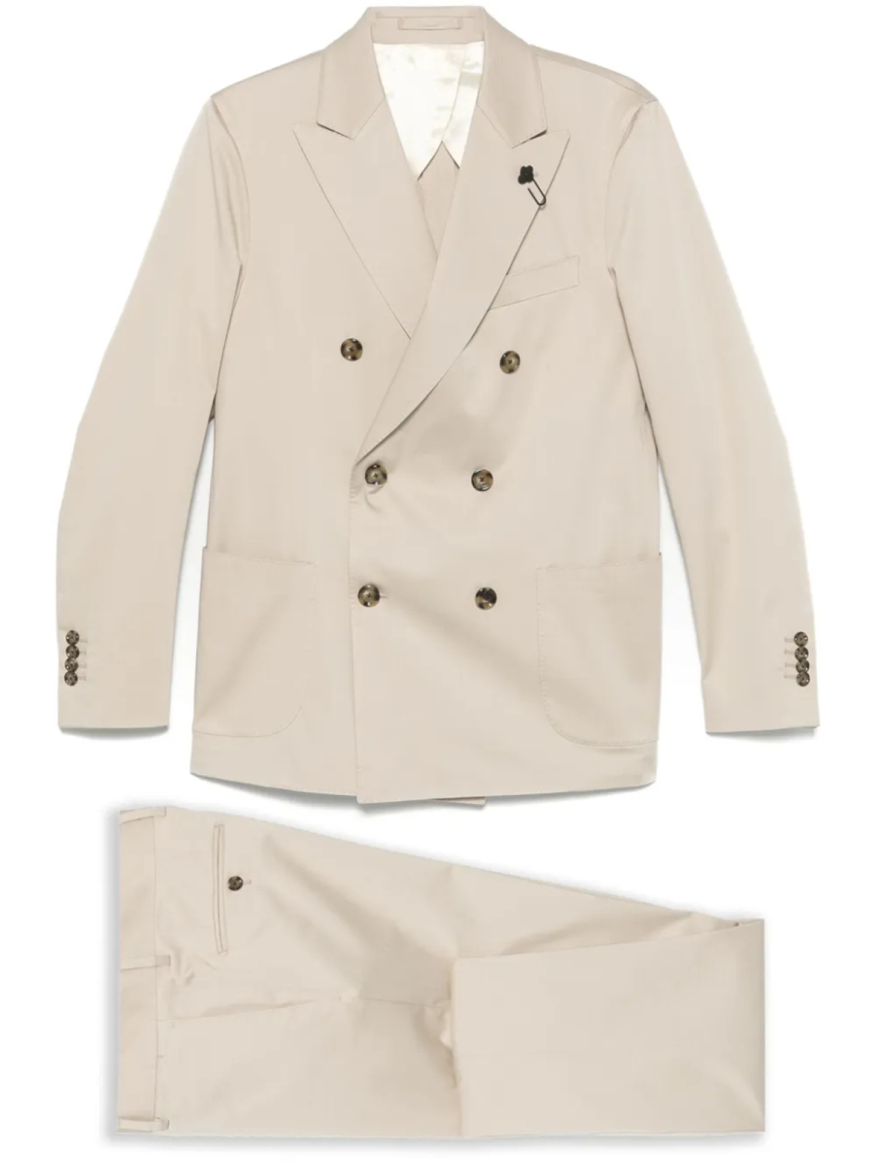 

Двубортный костюм Lardini, нейтральный