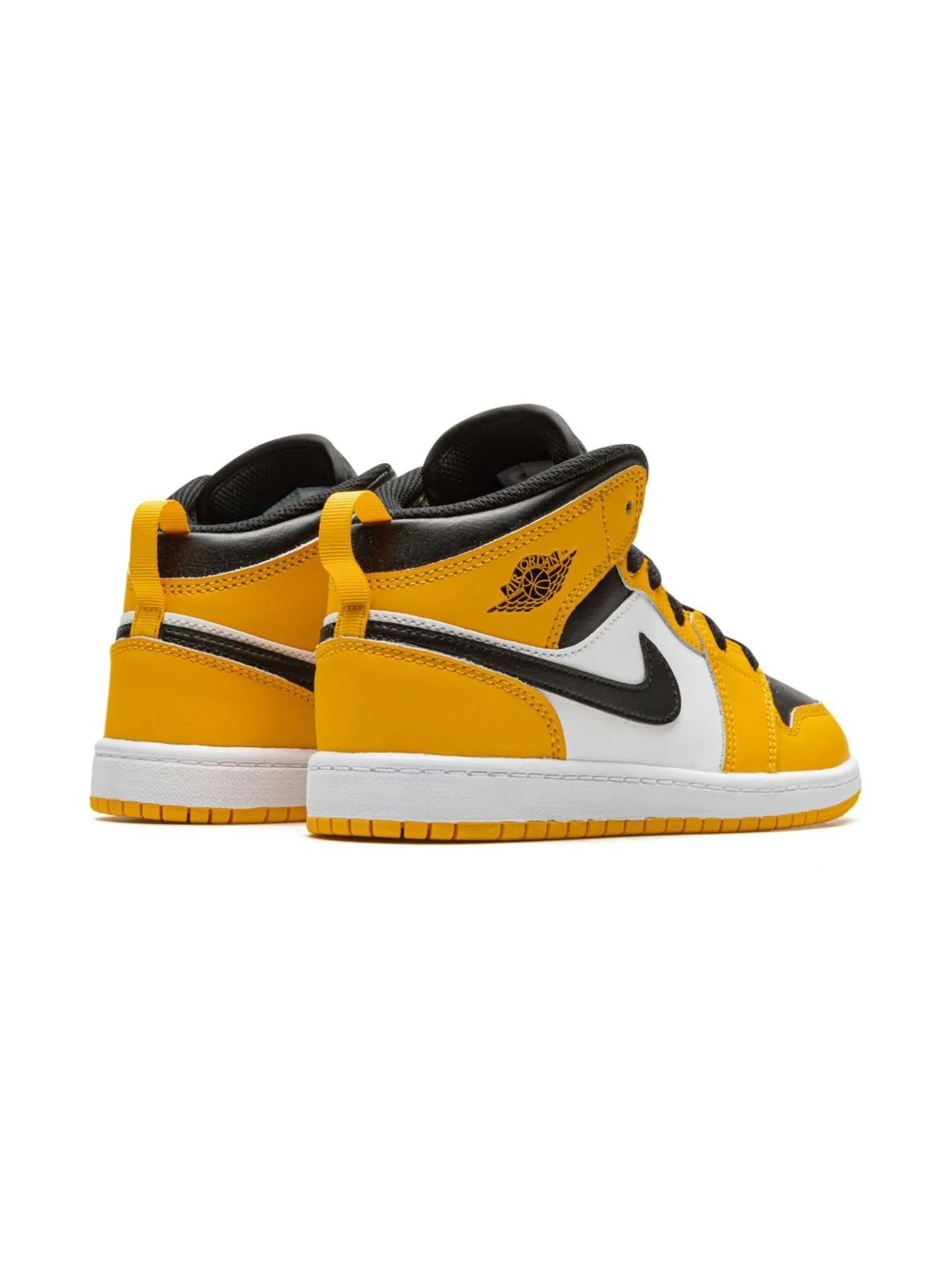 Кроссовки Jordan 1 Mid Taxi Jordan Kids, желтый — фото 3