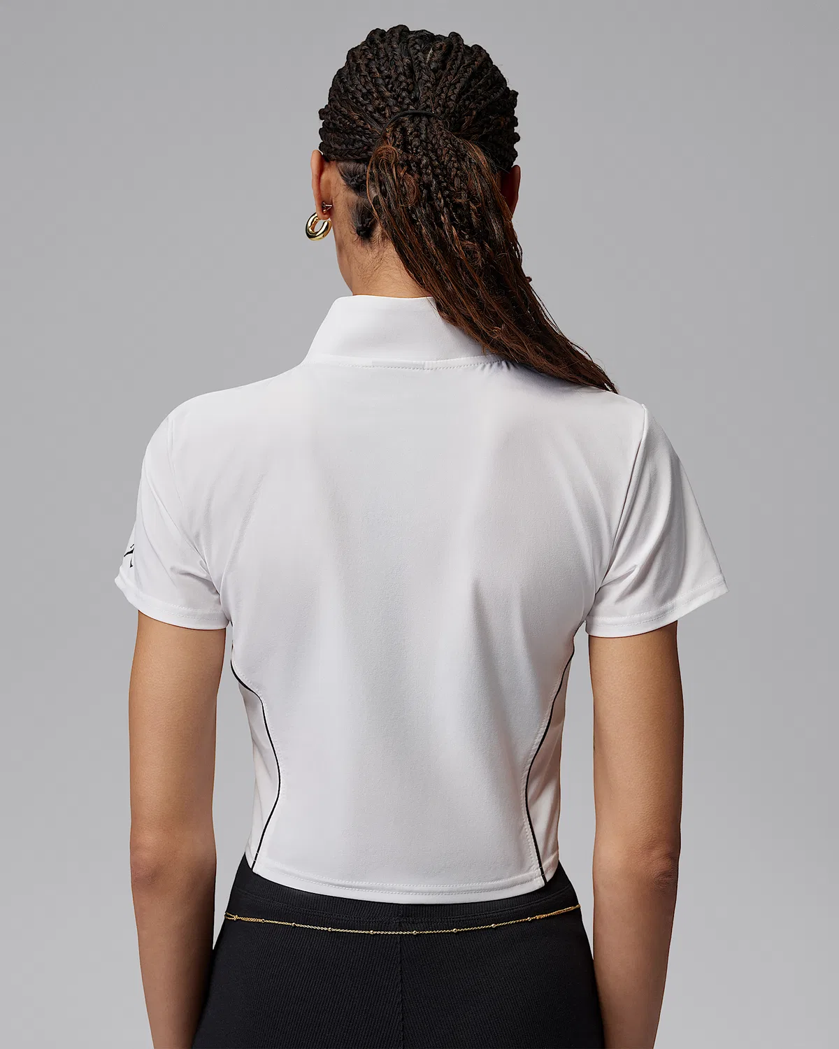Женская куртка с полной застежкой-молнией Jordan Brooklyn, White/Black — фото 2