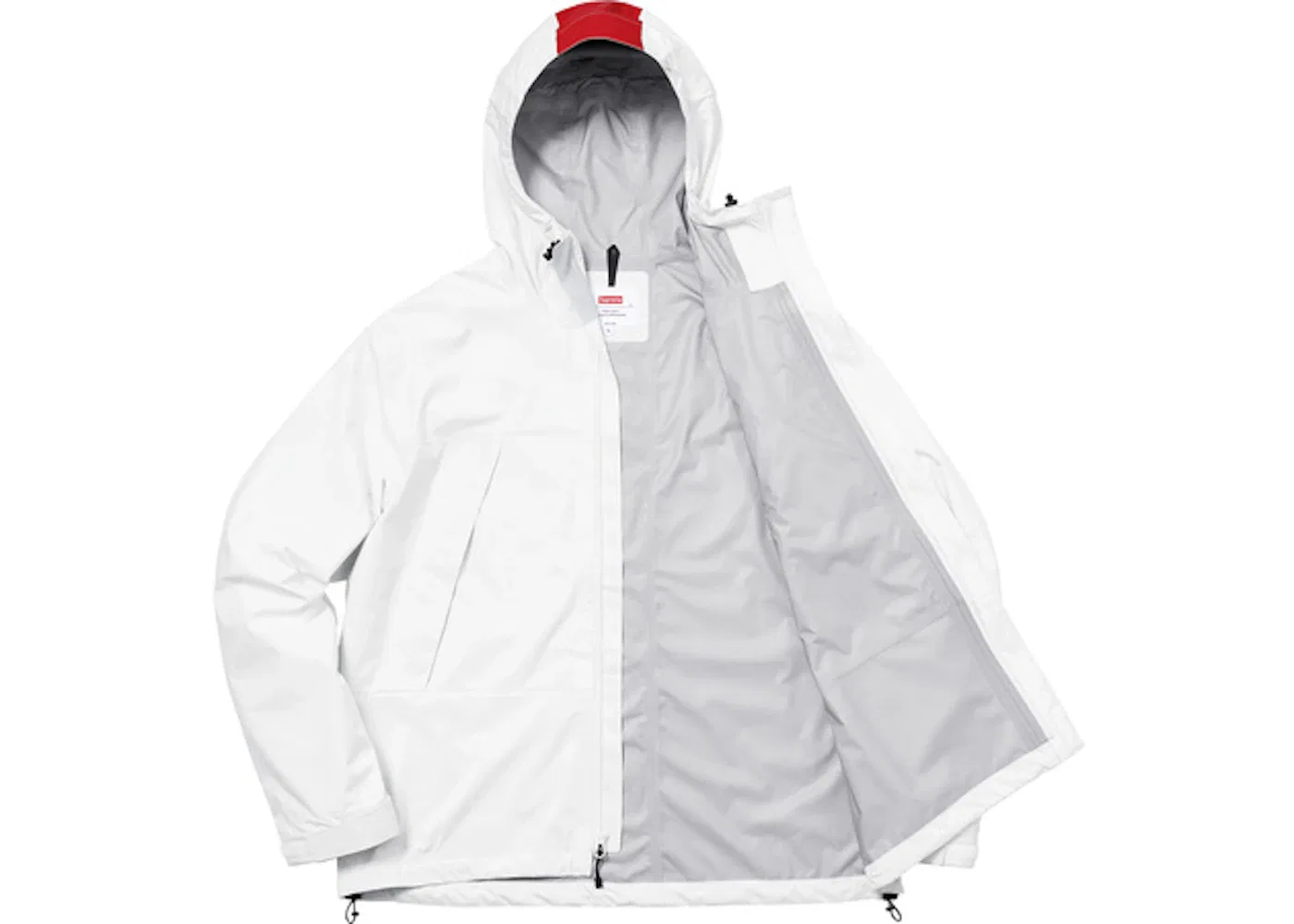 Мужская куртка с проклеенными швами Supreme Jacket (SS18), White — фото 2