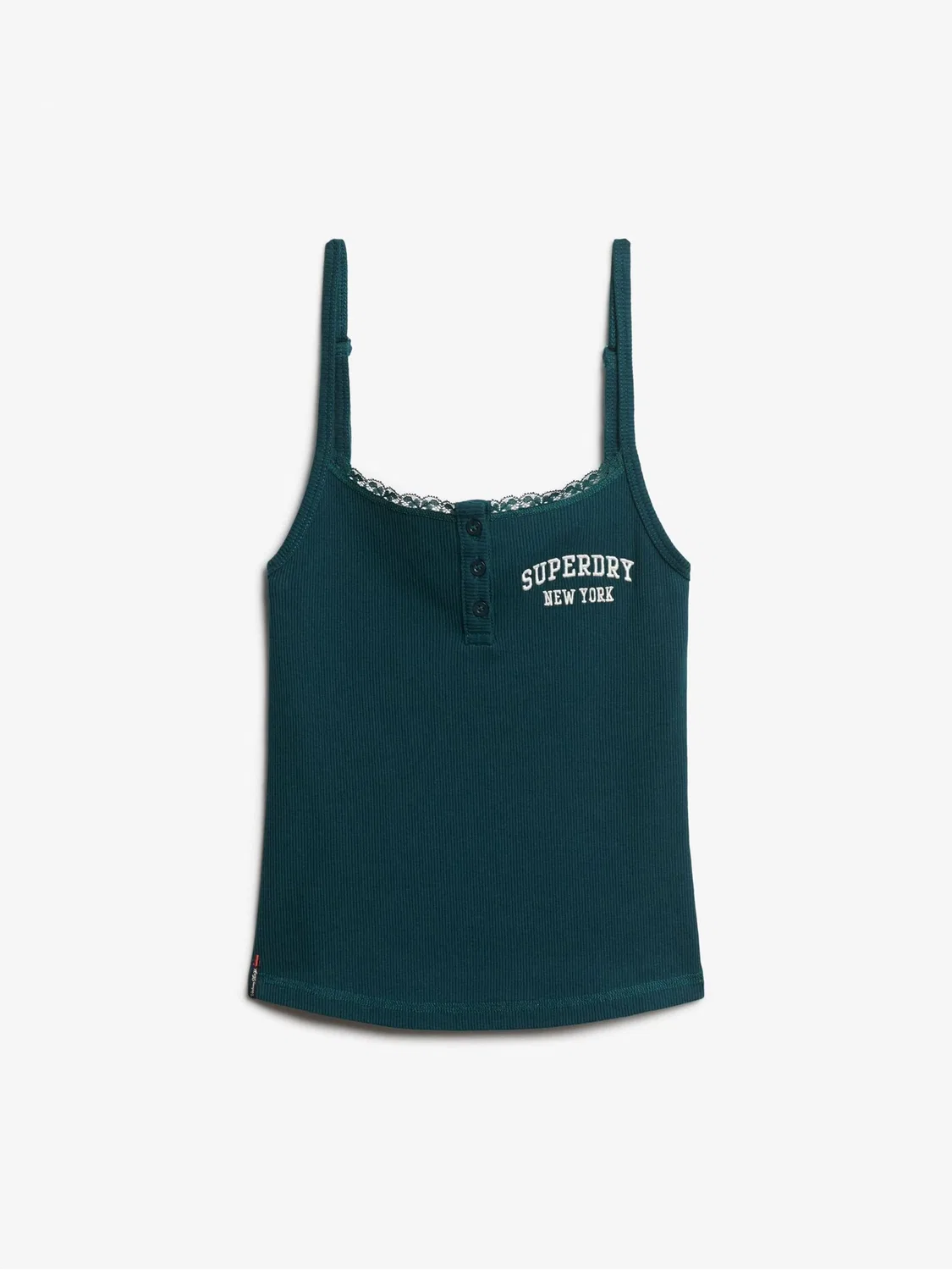 Топ-ками с пуговицами, Slim Fit, Athletic Essentials Superdry, зеленый — фото 4