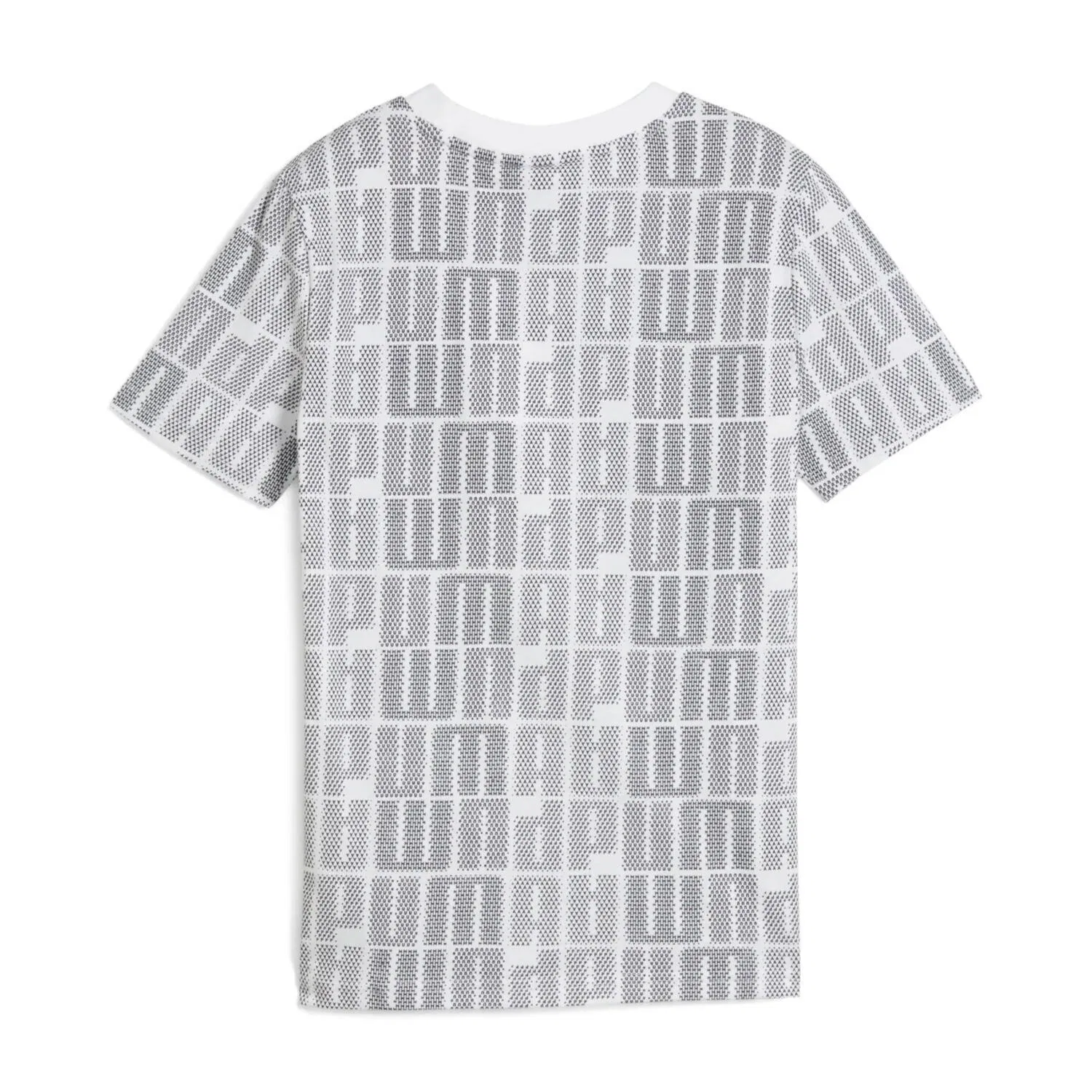 Детская футболка с принтом Puma ESS LOGO LAB AOP Tee B, Weiss — фото 3