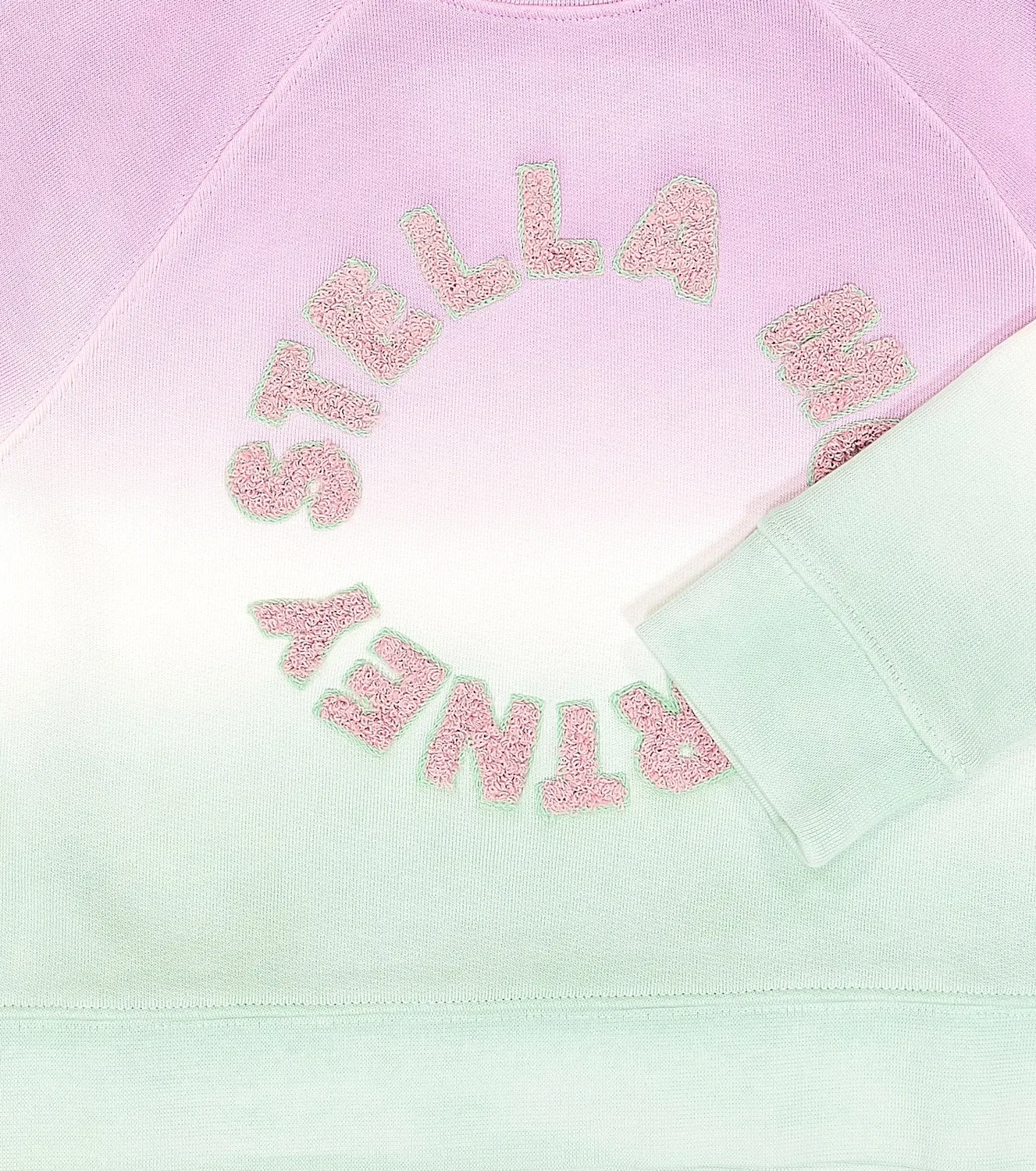 Свитшот хлопковый с принтом тай-дай Stella Mccartney Kids, мультиколор — фото 3
