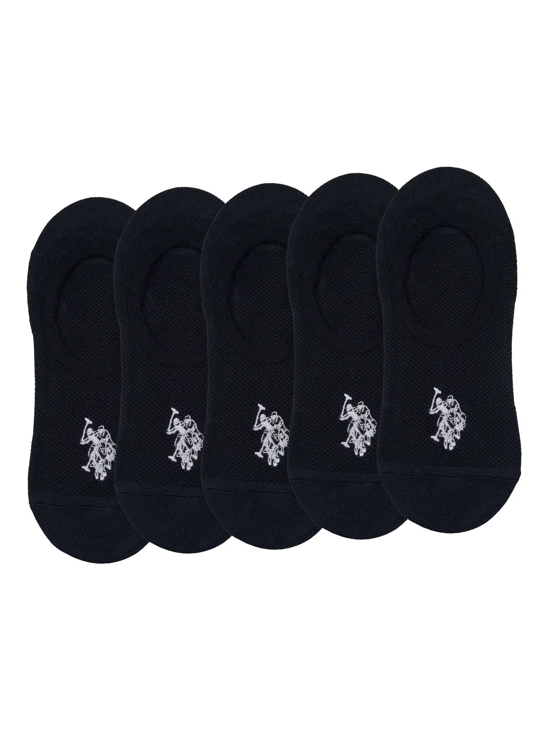 Носки U.S. Polo Assn. Invisible Socks 5 Pack, черный