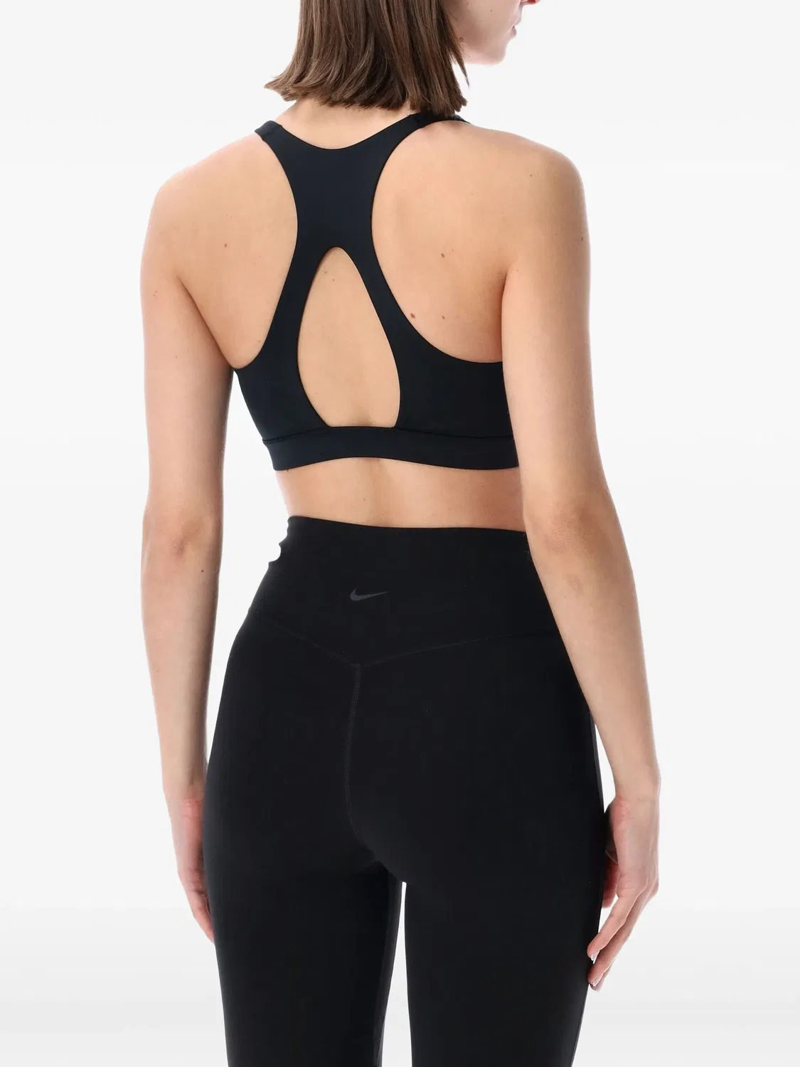 Nike Спортивный бюстгальтер Universa с чашечками, черный — фото 3
