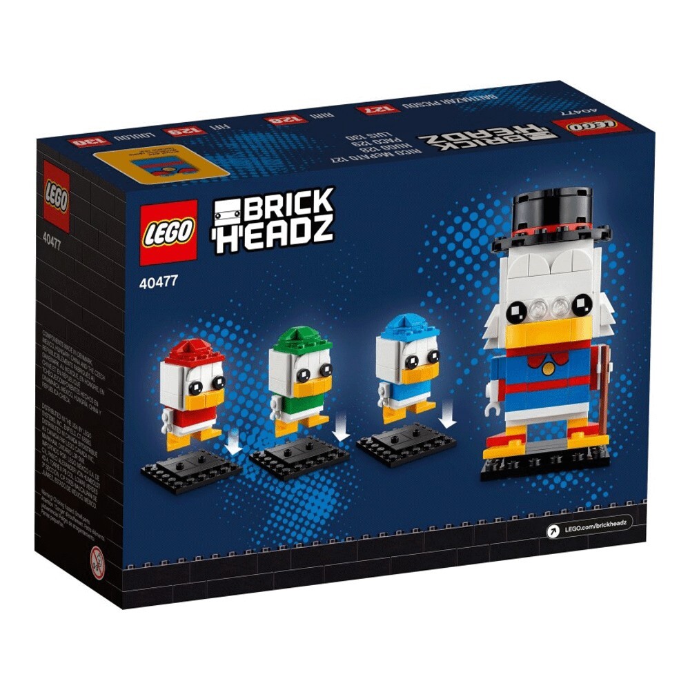 Конструктор LEGO BrickHeadz 40477 Скрудж Макдак, Билли, Вилли и Дилли — фото 3