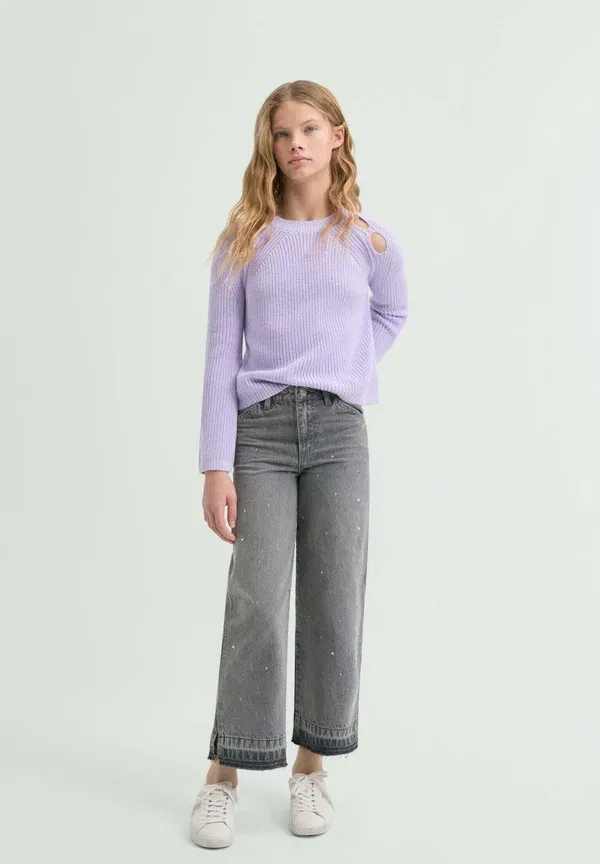 Джемпер хлопковый Niza tricot girls Scalpers, lilac, сиреневый