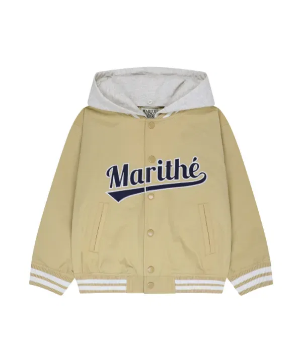 Детская куртка-бейсболка со съемными рукавами, Marithé Kids, бежевый — фото 2