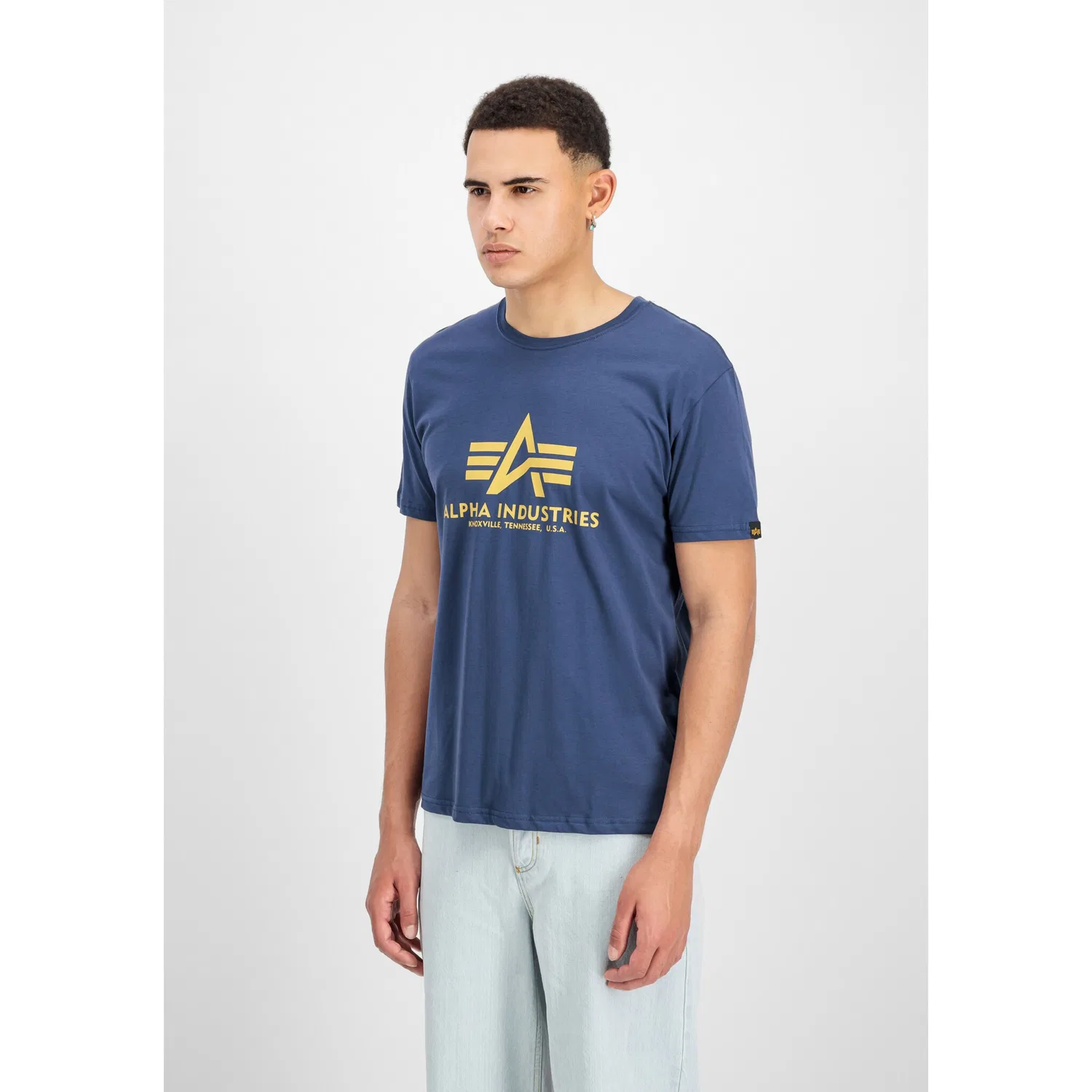 Детская футболка с принтом Alpha Industries, New Navy