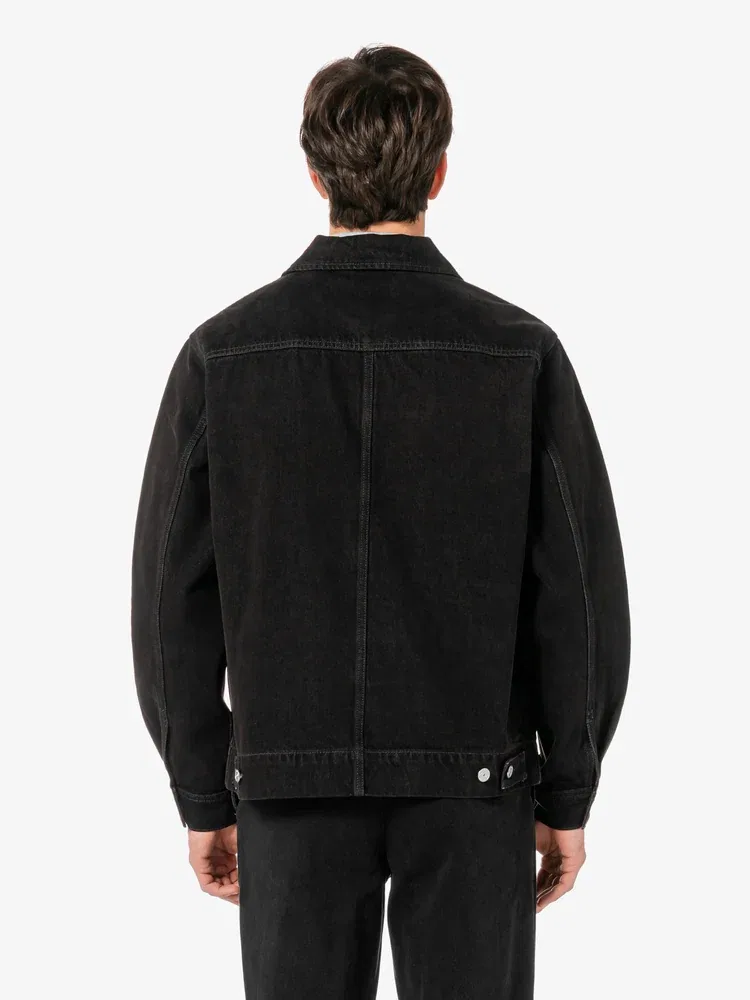 Куртка джинсовая JP Denim Zip Jacket LACOSTE, Black — фото 3