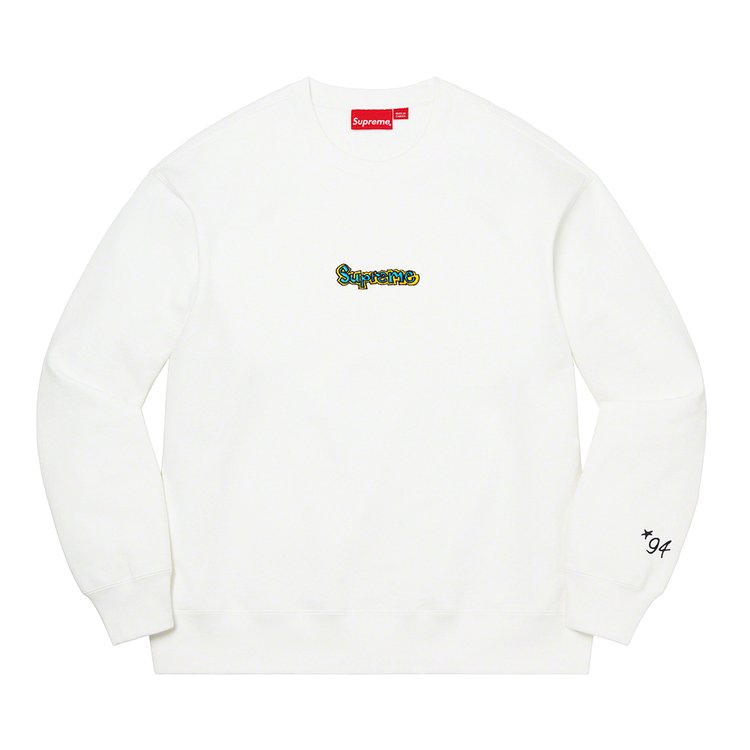 Толстовка Supreme Gonz Logo Crewneck 'White', белый - фото