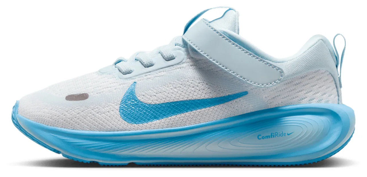 Детские кроссовки для мальчиков с дышащим верхом Nike Stellar Ride, Football Blue Summit White Glacier Blue — фото 2